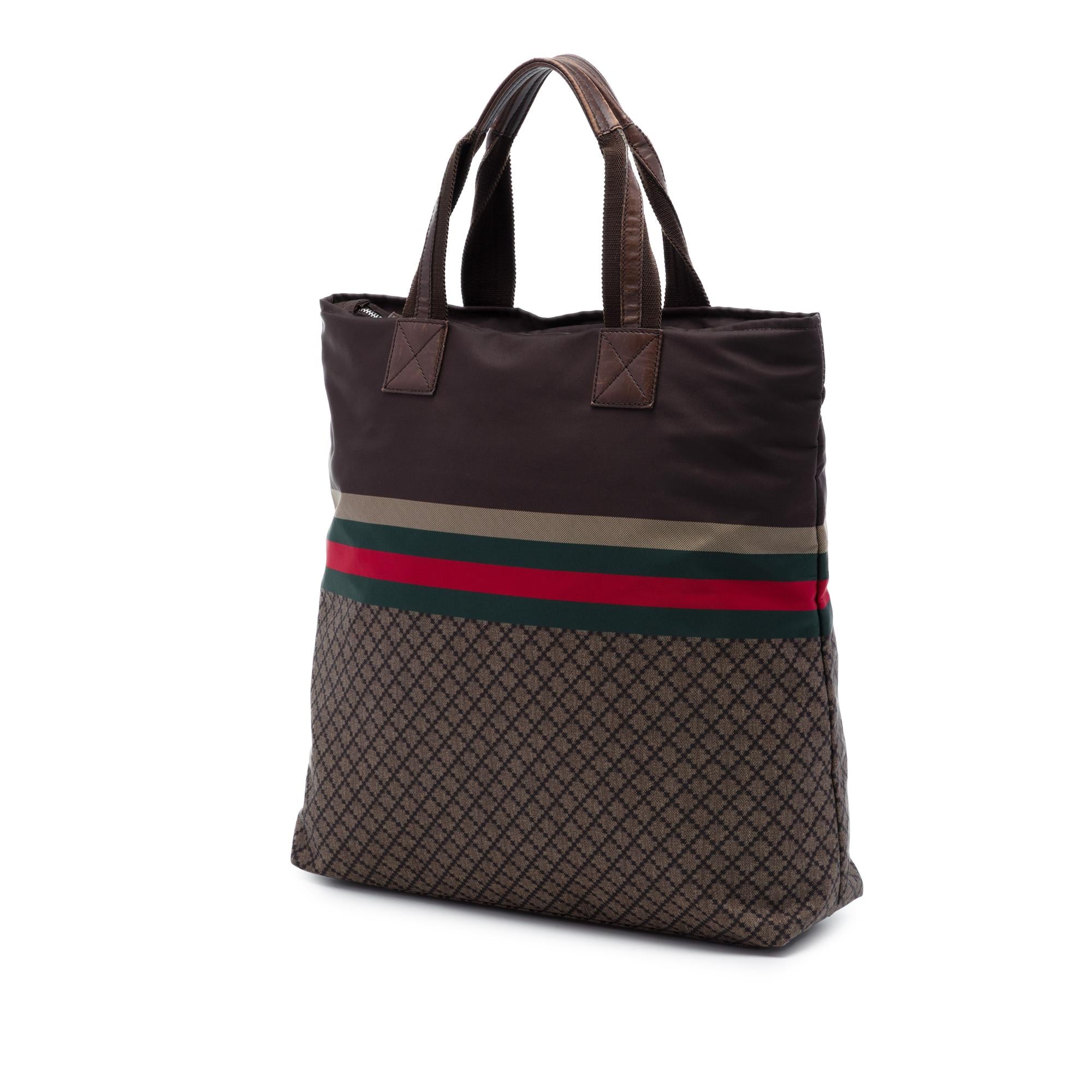Gucci Diamante Nylon Web Tote
