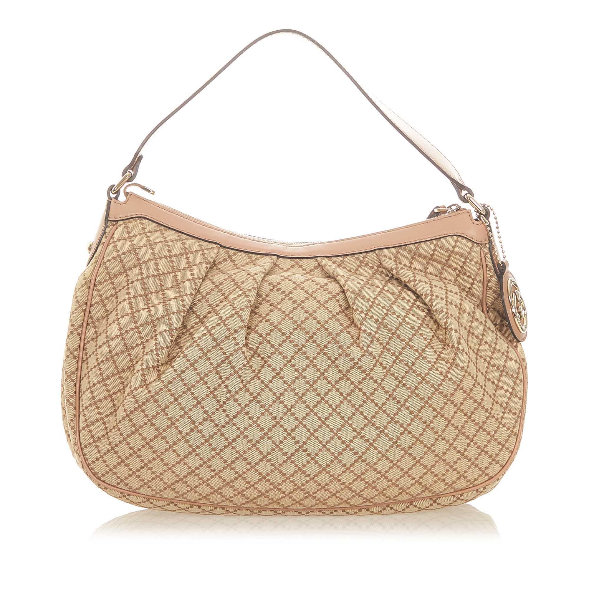 Gucci Diamante Sukey Canvas Shoulder Bag (SHG-32156)