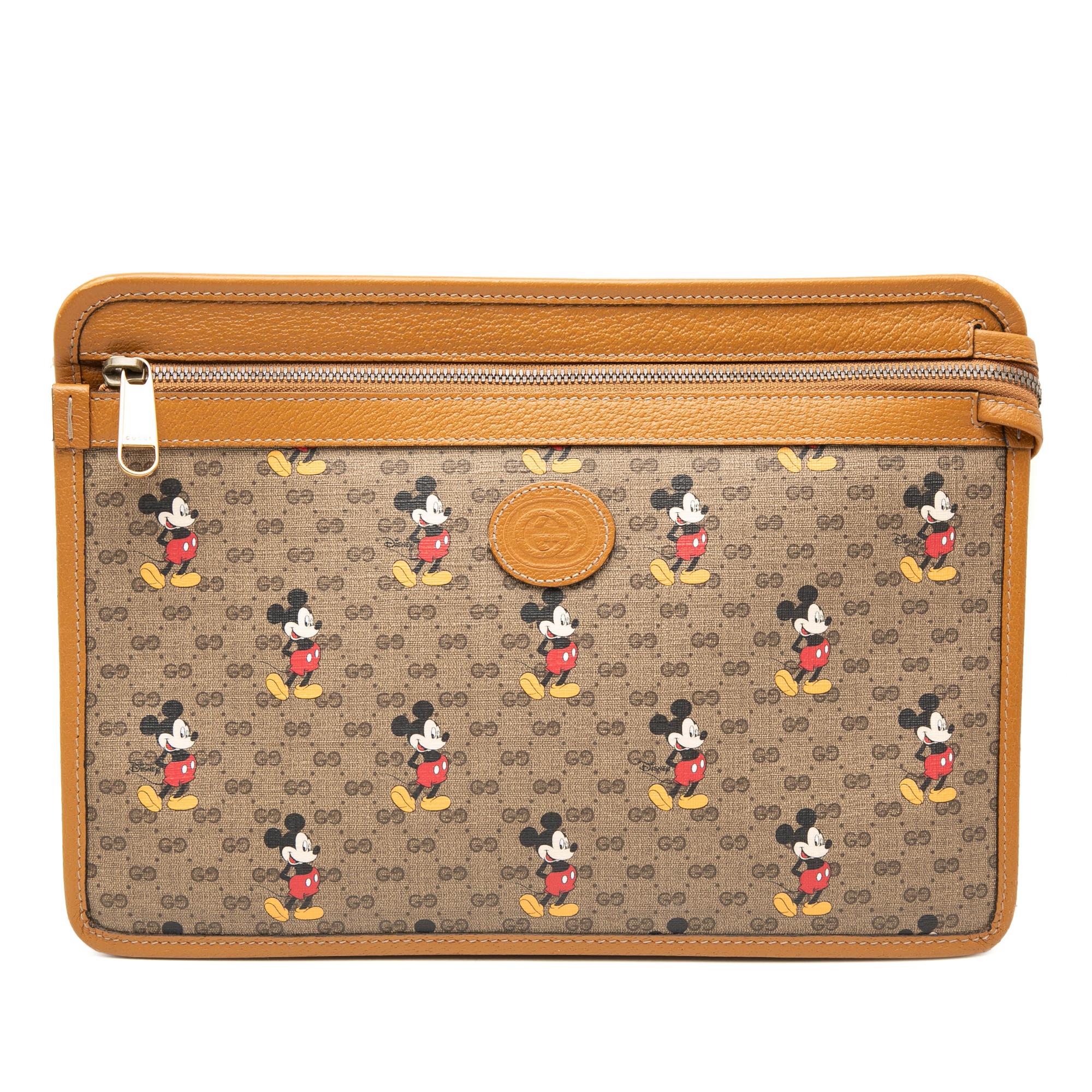 Gucci Disney Micro GG Supreme Mickey Mouse Clutch