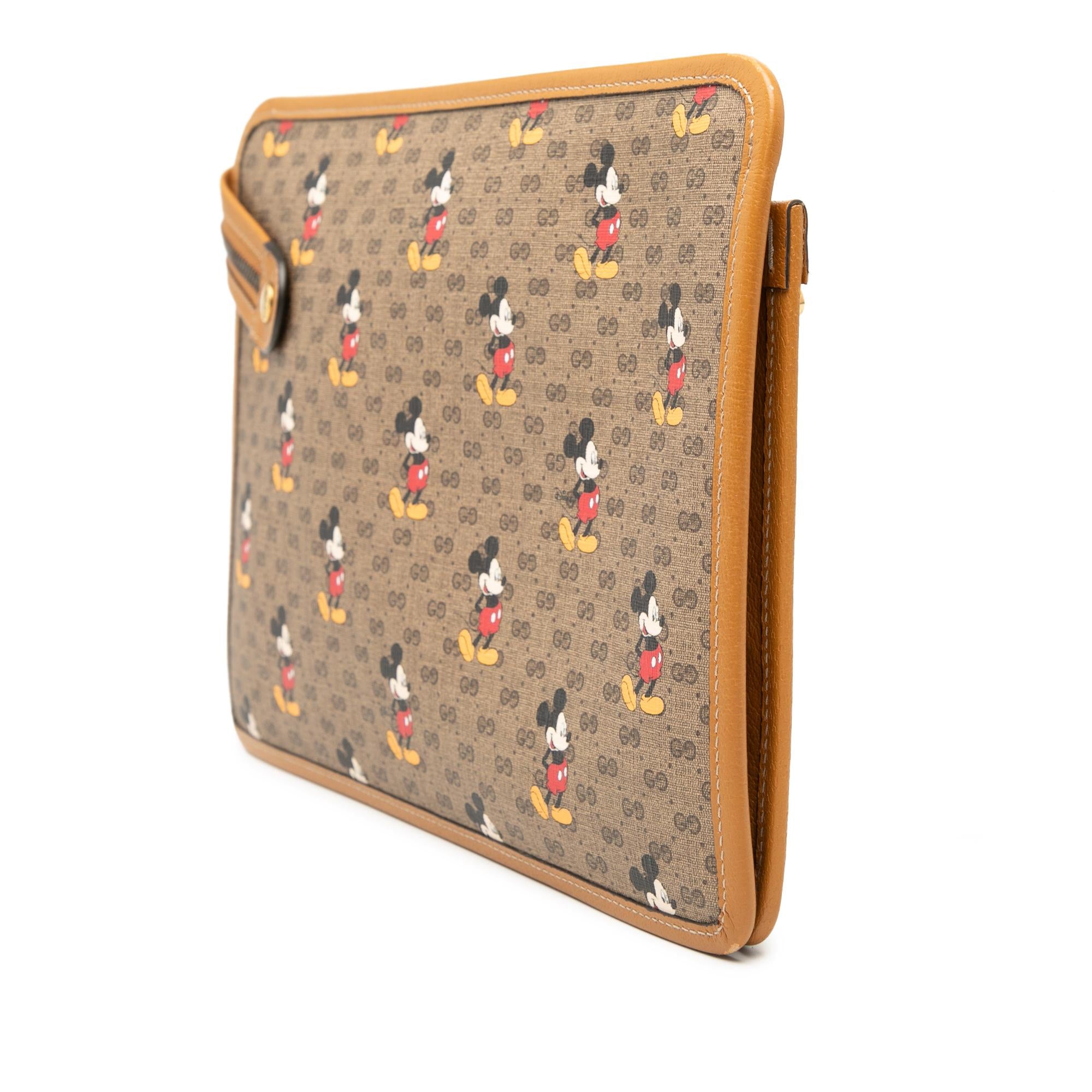 Gucci Disney Micro GG Supreme Mickey Mouse Clutch