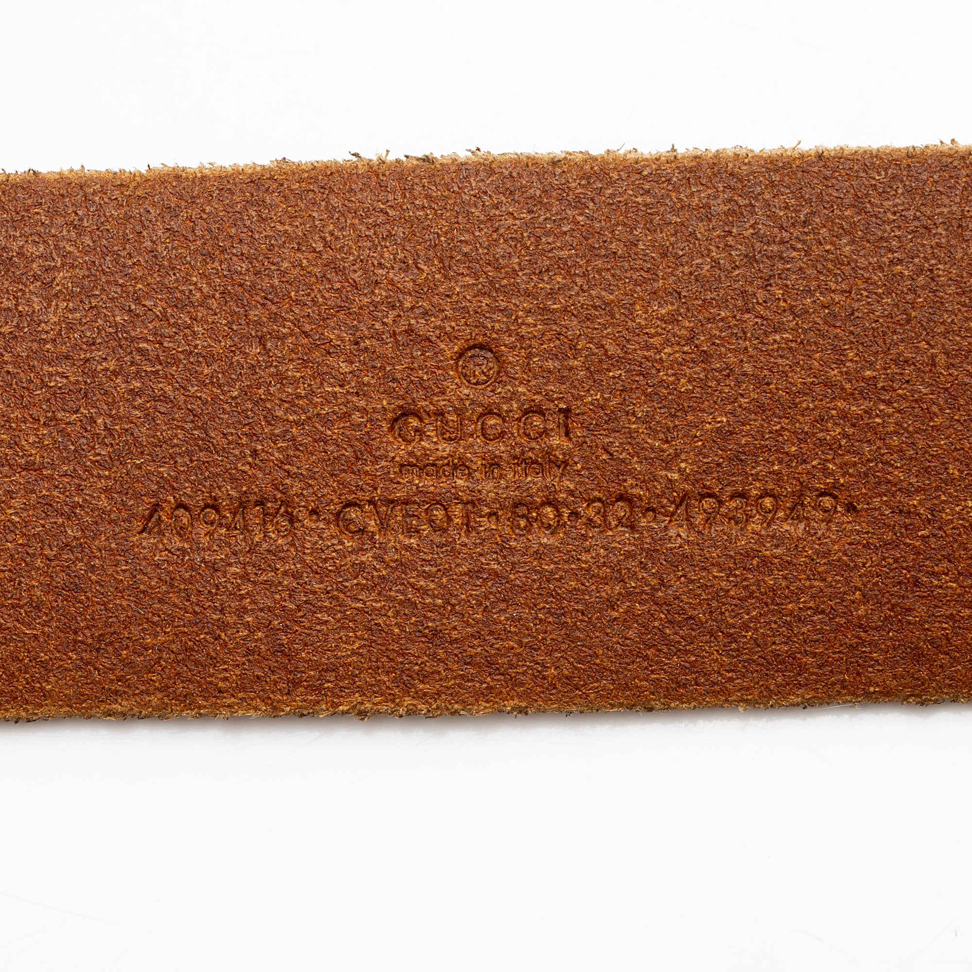 Gucci Distressed Leather GG Marmont Belt - Size 32 / 80