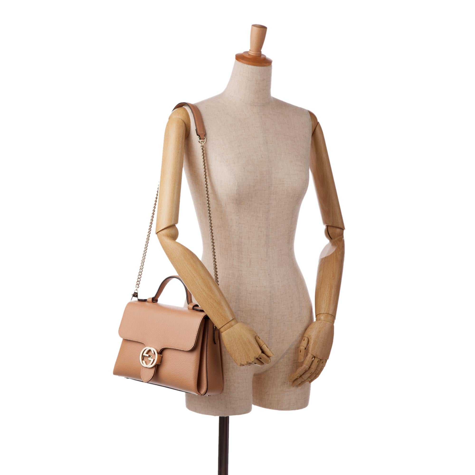 Gucci Dollar Calf Interlocking G Satchel (SHG-DcmVxL)