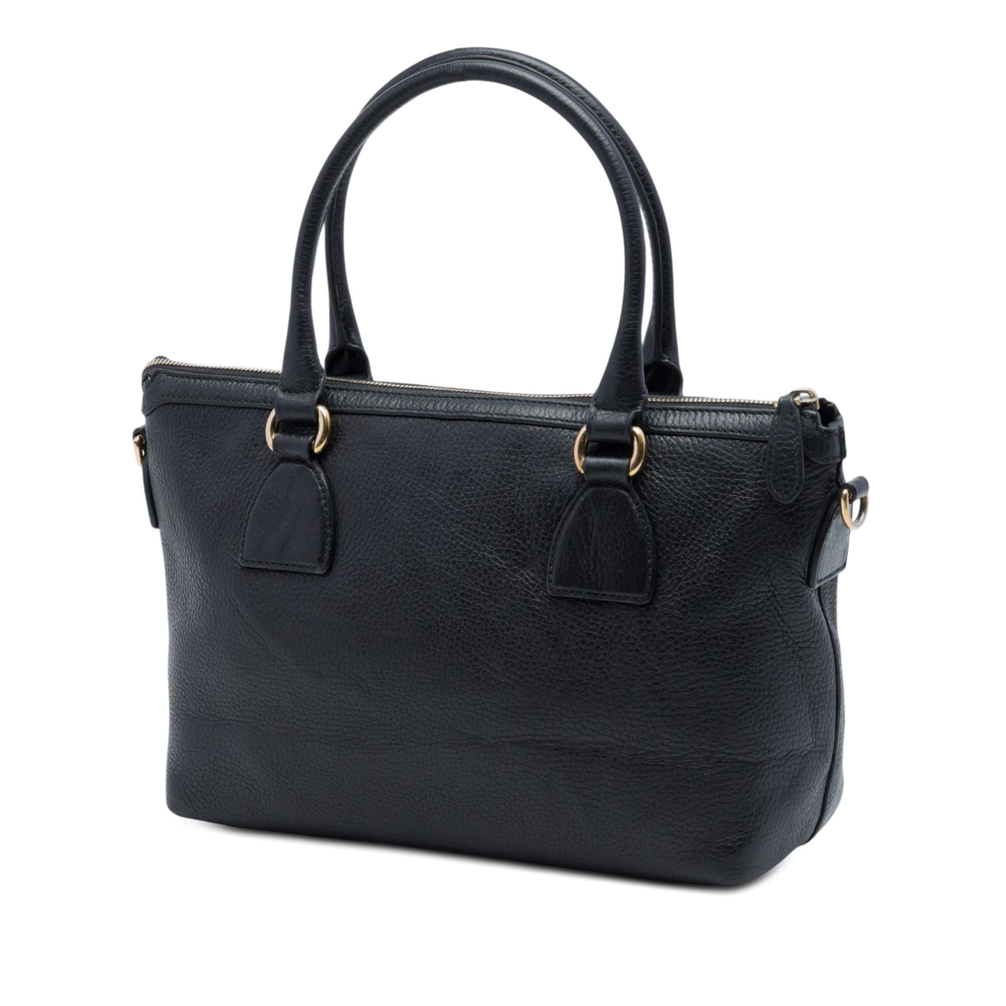 Gucci Dollar Calfskin GG Charm Satchel