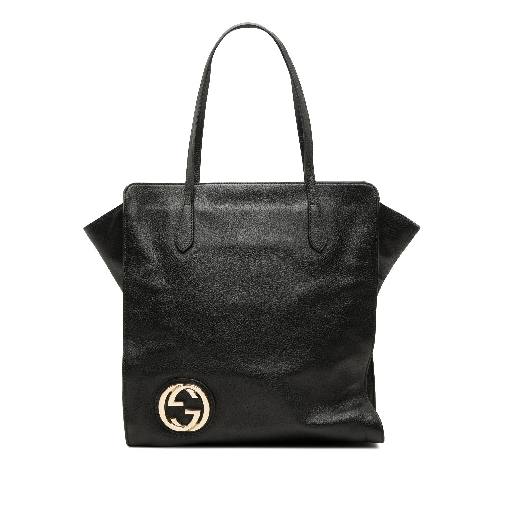 Gucci Dollar Calfskin Interlocking G Tote