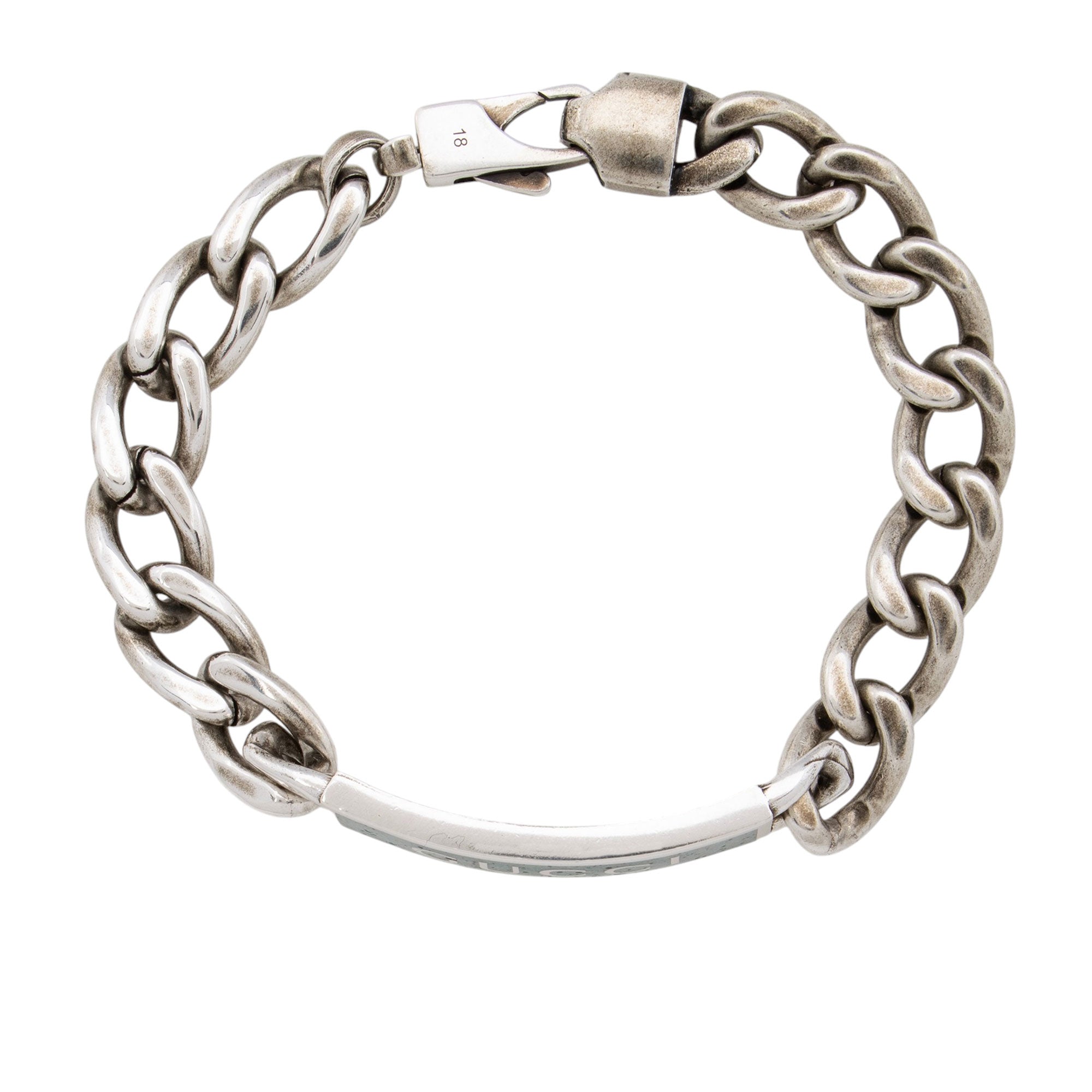Gucci Enamel Logo Chain Bracelet