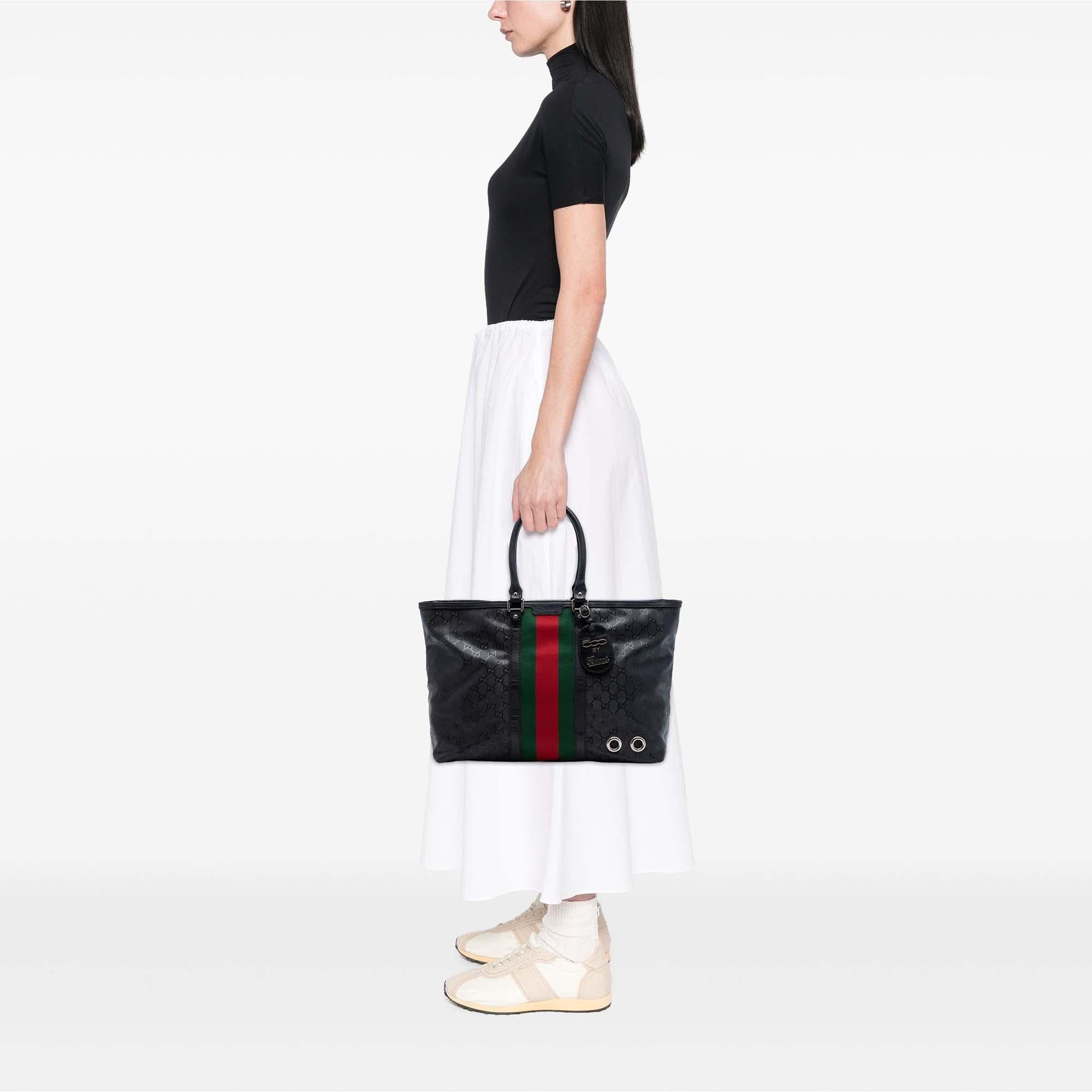 Gucci Fiat 500 Large GG Imprime Web Tote