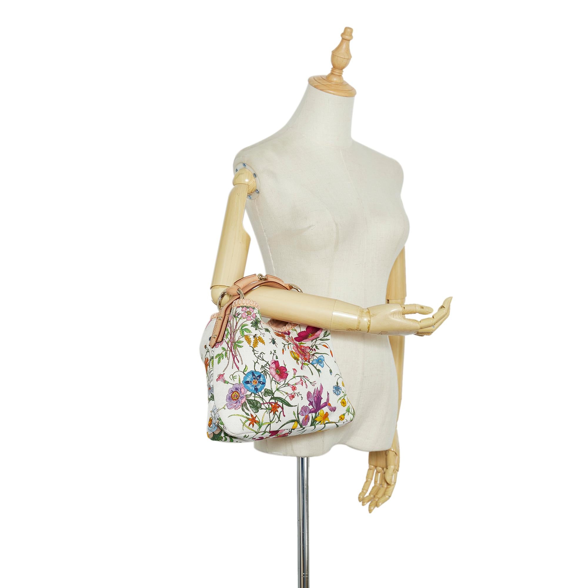 Gucci Flora Horsebit Handbag (SHG-MnGLmt)