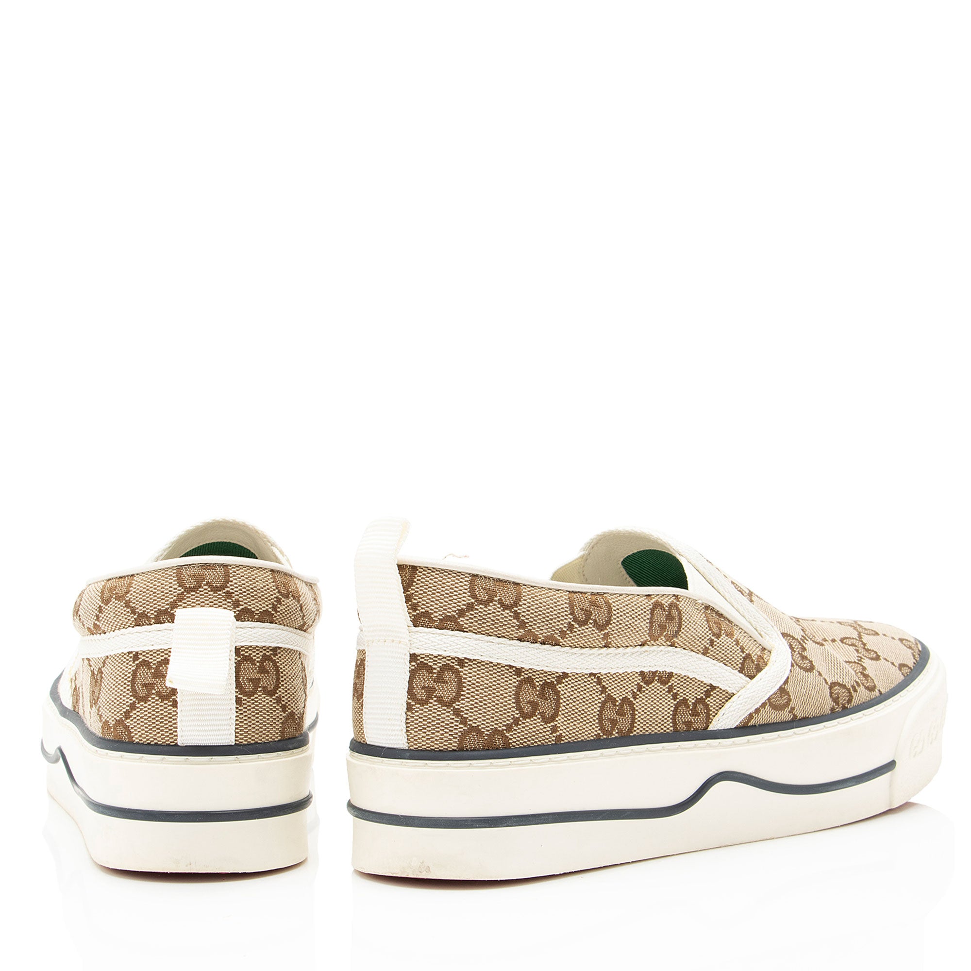 Gucci GG Canvas 1977 Tennis Slip On Sneakers - Size 7 / 37