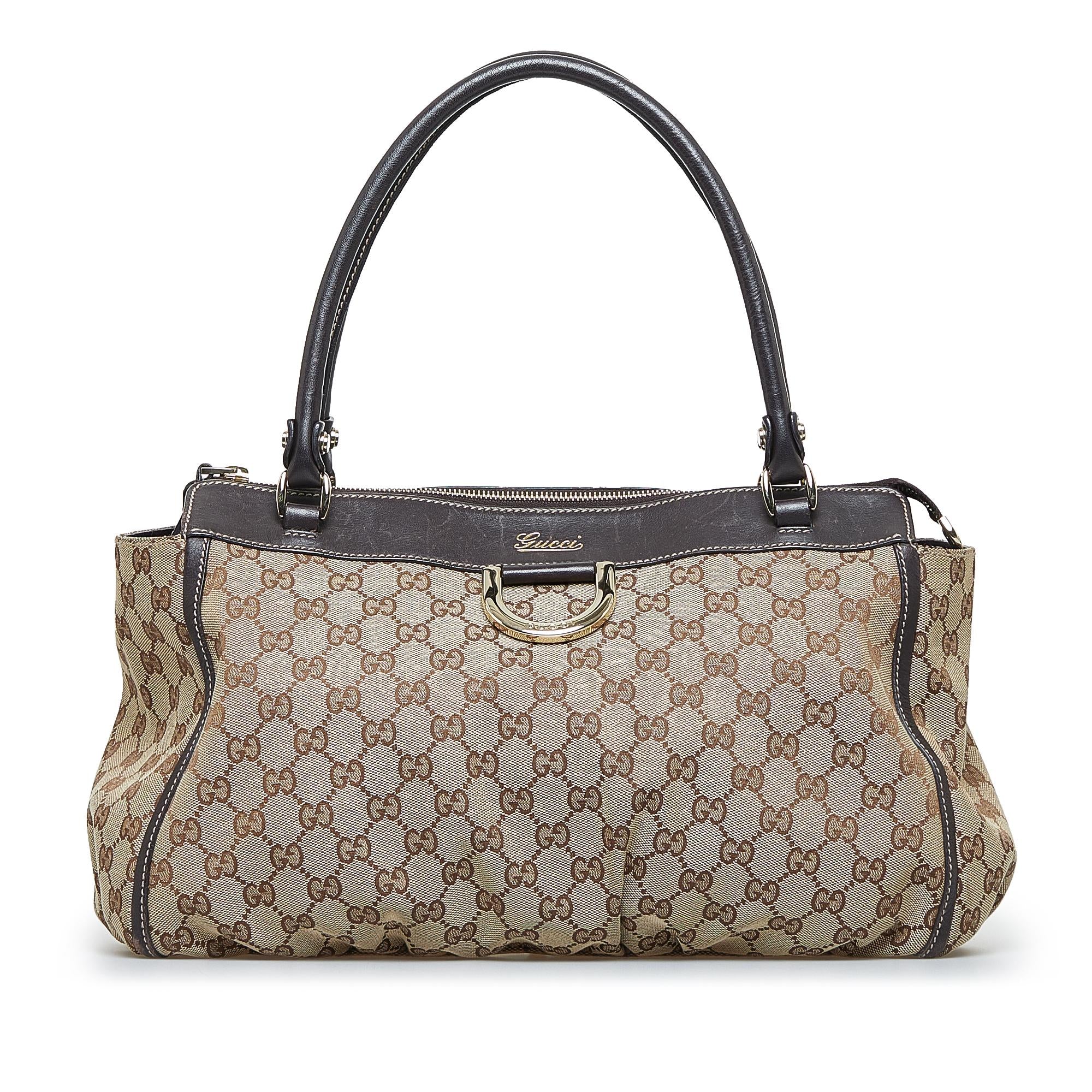Gucci GG Canvas Abbey D-Ring Handbag (SHG-GWndsi)