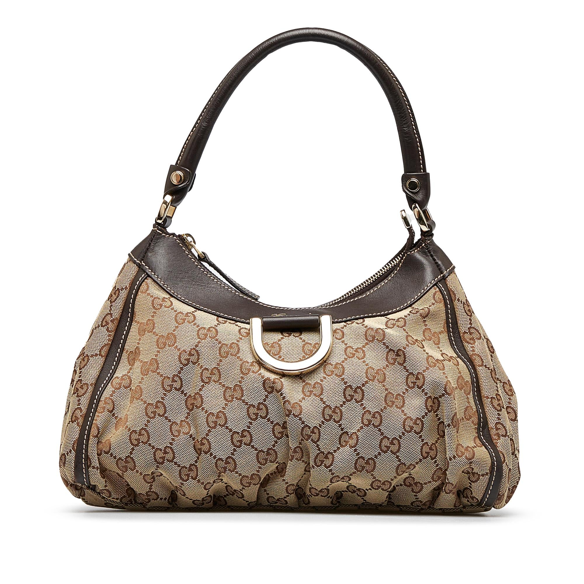 Gucci GG Canvas Abbey D-Ring Handbag (SHG-RoCRPE)