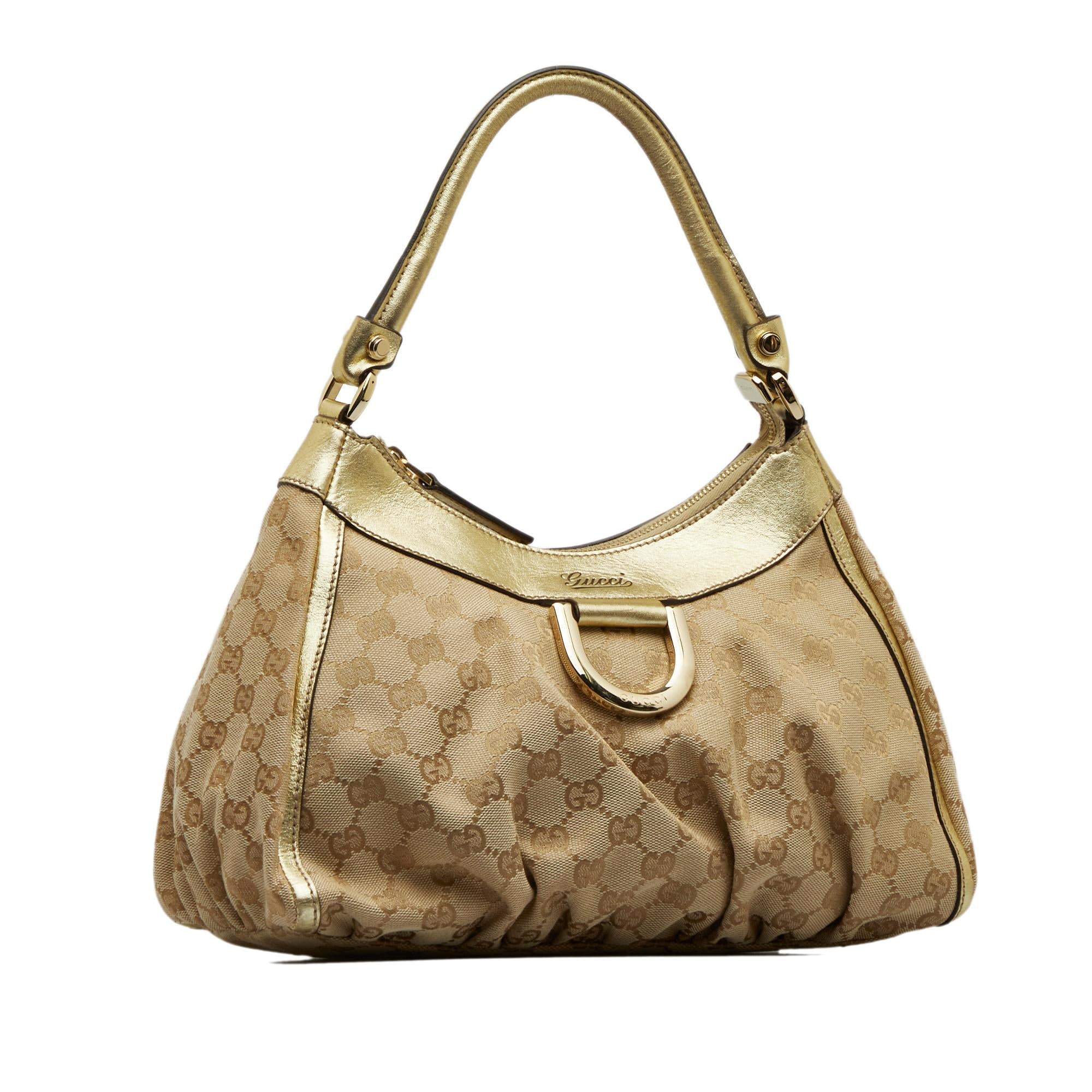 Gucci GG Canvas Abbey D-Ring Handbag (SHG-O1onHa)
