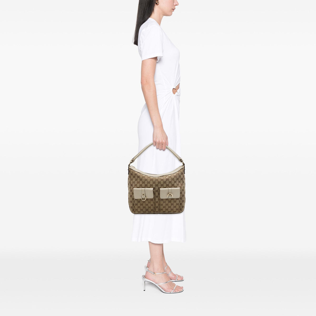 Gucci GG Canvas Abbey D Ring Handbag