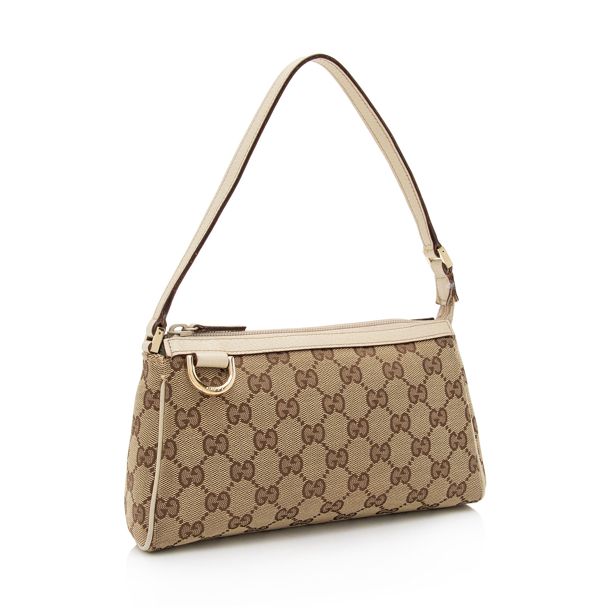 Gucci GG Canvas Abbey D Ring Pochette (SHF-1r8ajC)