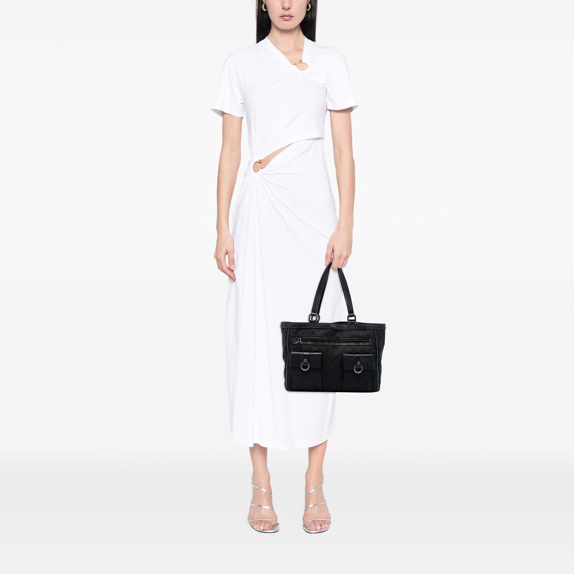 Gucci GG Canvas Abbey D Ring Pocket Tote