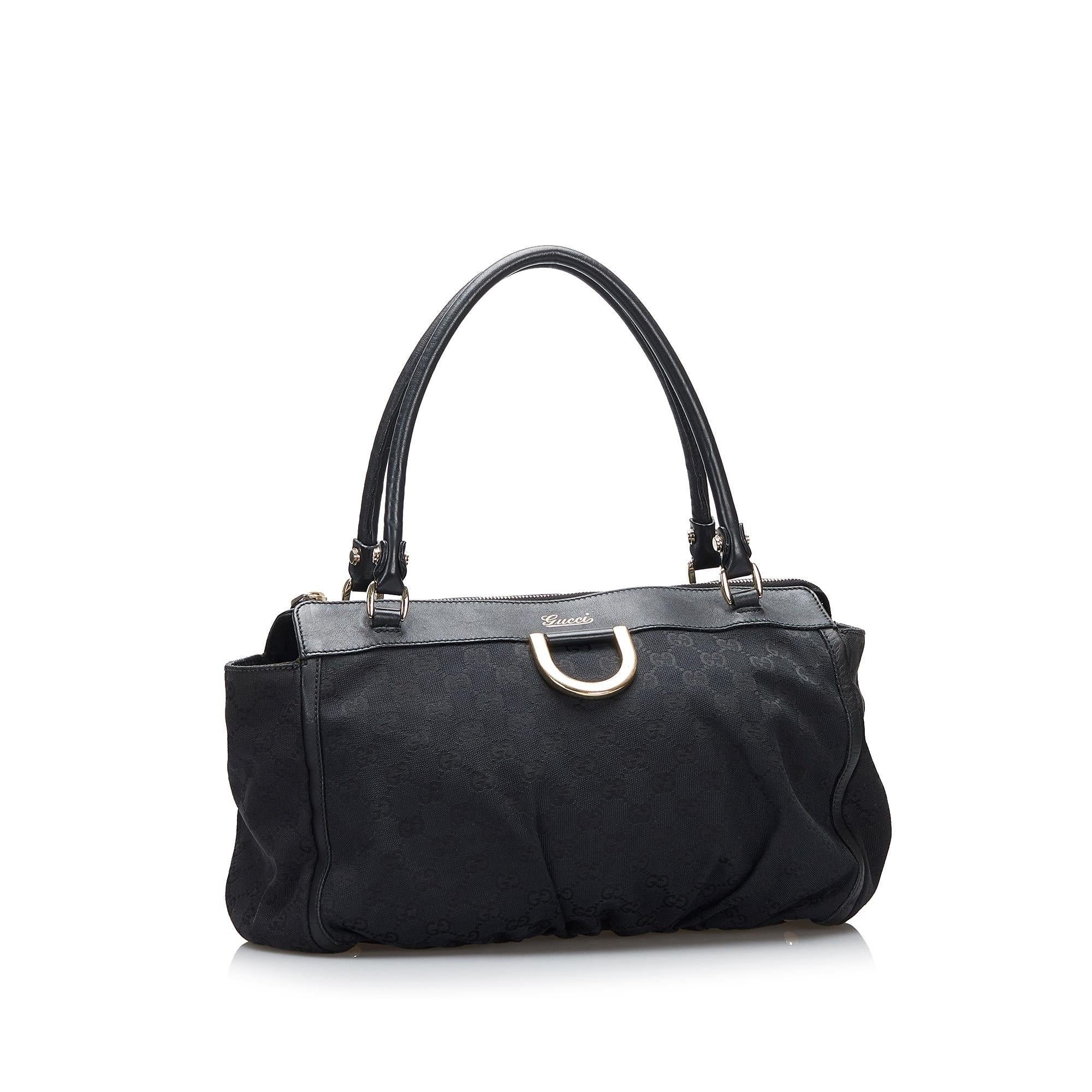 Gucci GG Canvas Abbey D-Ring Shoulder Bag (SHG-C7q6aL)