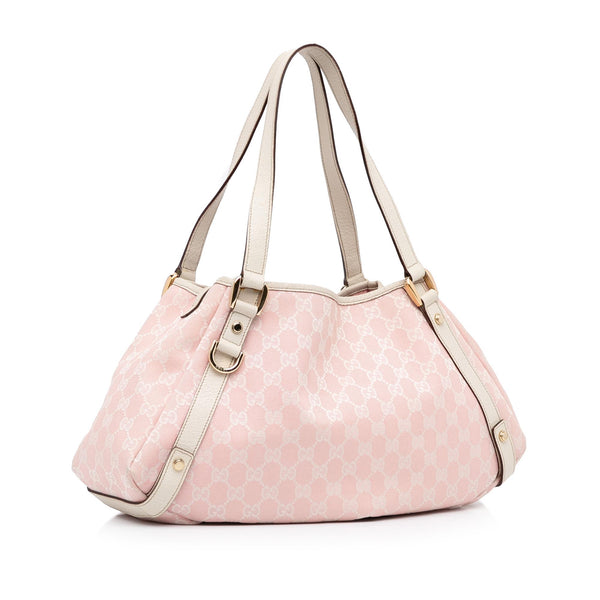 Gucci GG Canvas Abbey D-Ring Tote Bag (SHG-32696) – LuxeDH