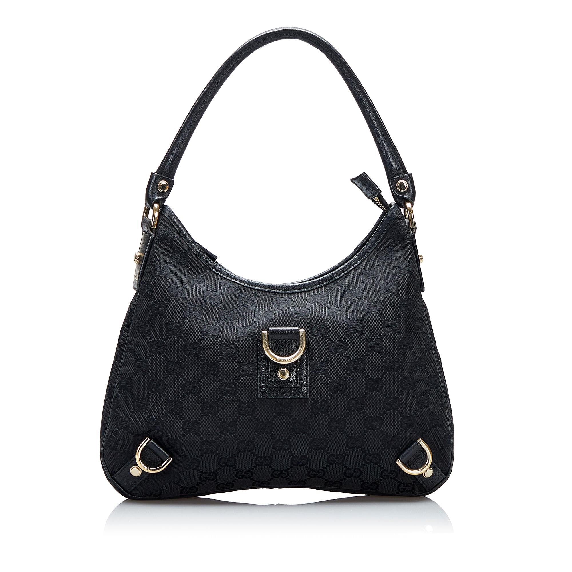 Gucci GG Canvas Abbey D-Ring Shoulder Bag (SHG-scUs6s)
