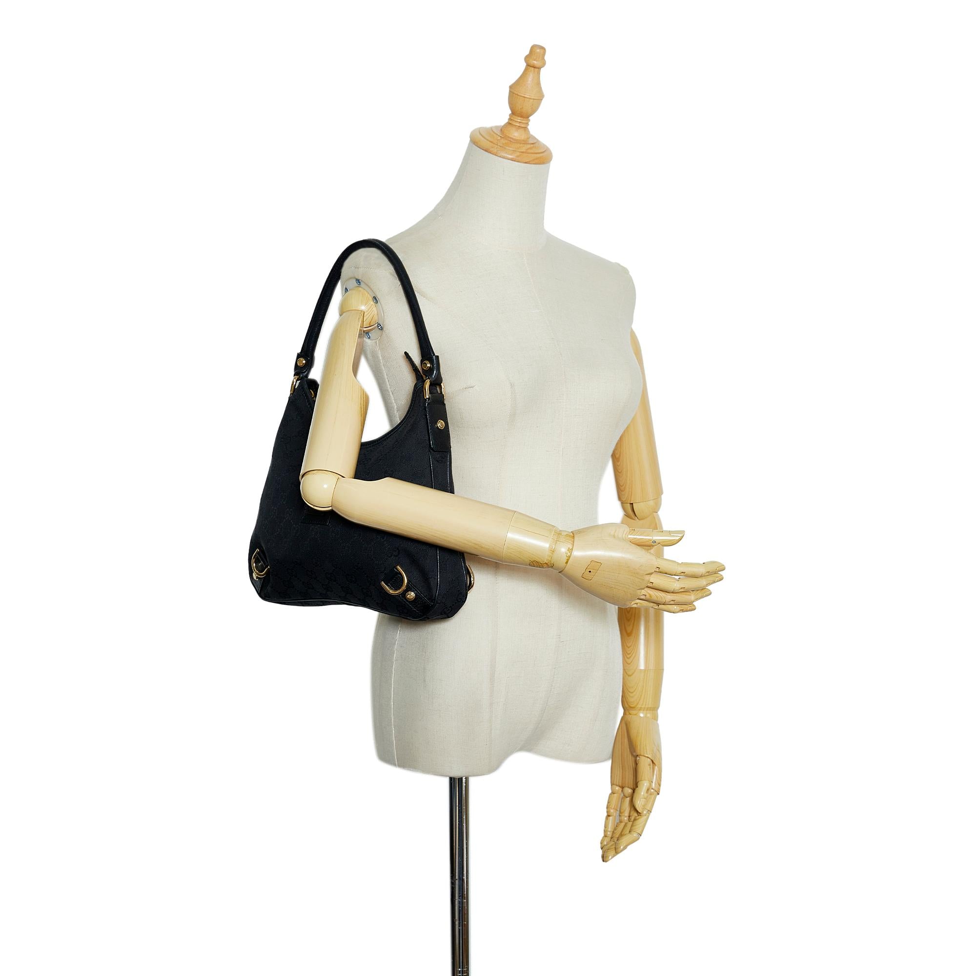 Gucci GG Canvas Abbey D-Ring Shoulder Bag (SHG-scUs6s)