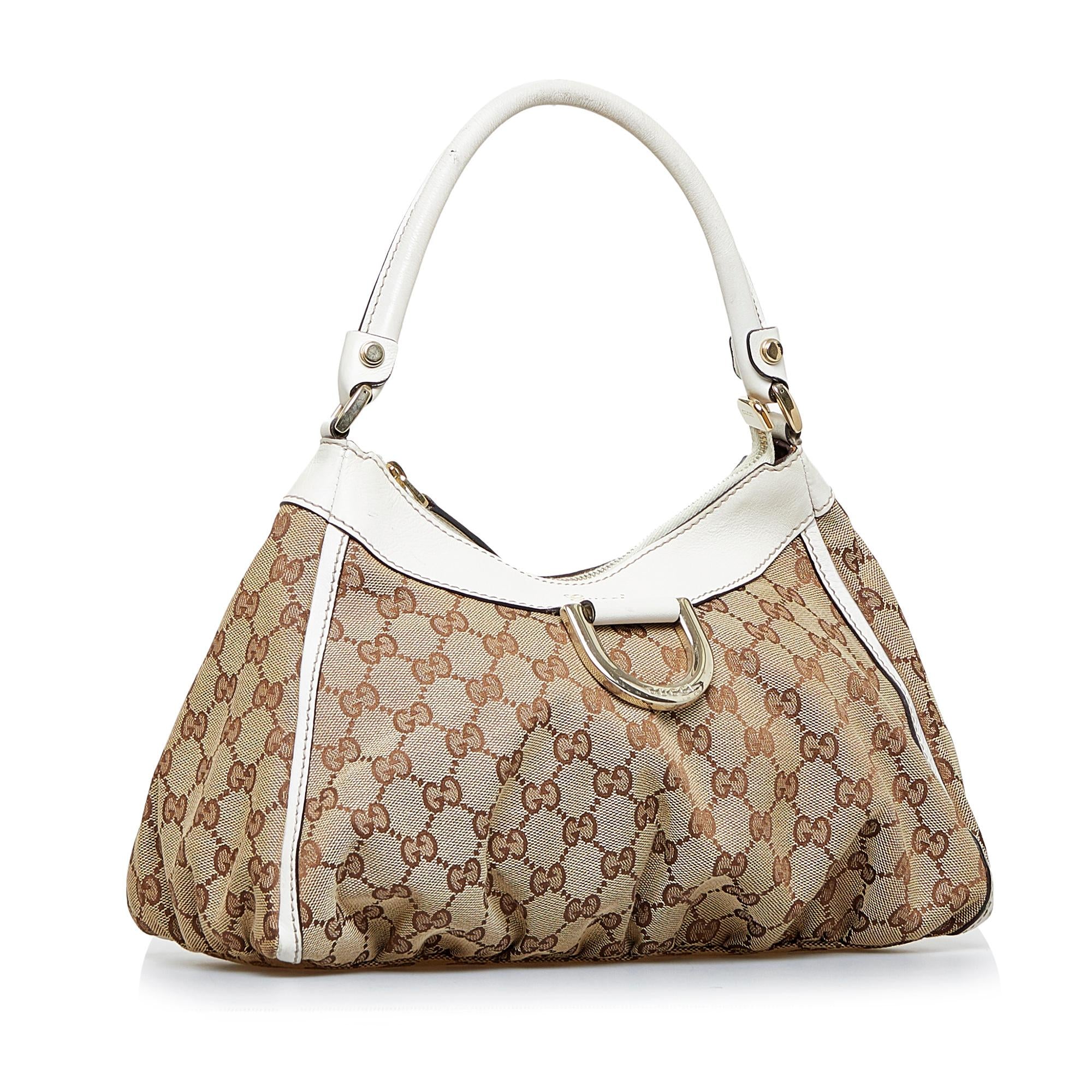 Gucci GG Canvas Abbey D-Ring Shoulder Bag (SHG-rFztis)