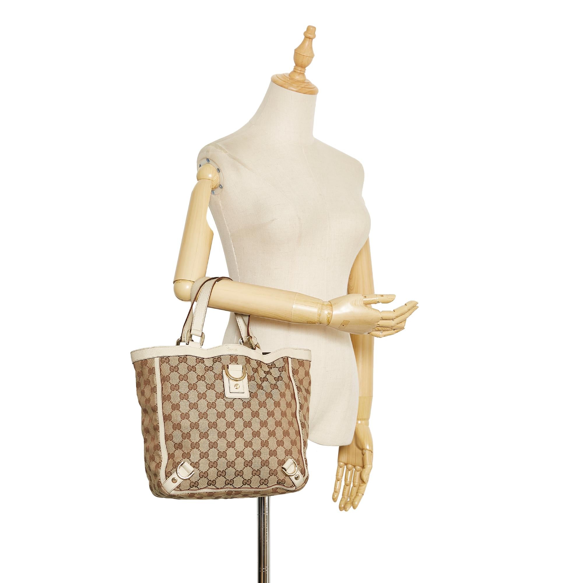 Gucci GG Canvas Abbey D-Ring Tote Bag (SHG-36176)