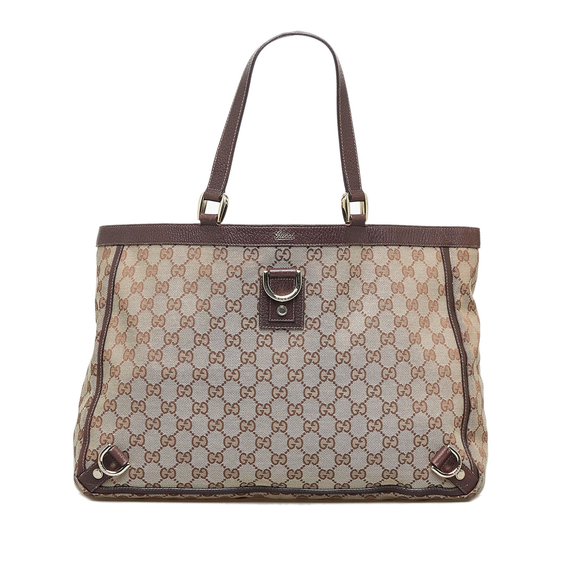 Gucci GG Canvas Abbey D-Ring Tote (SHG-pl2U9i)