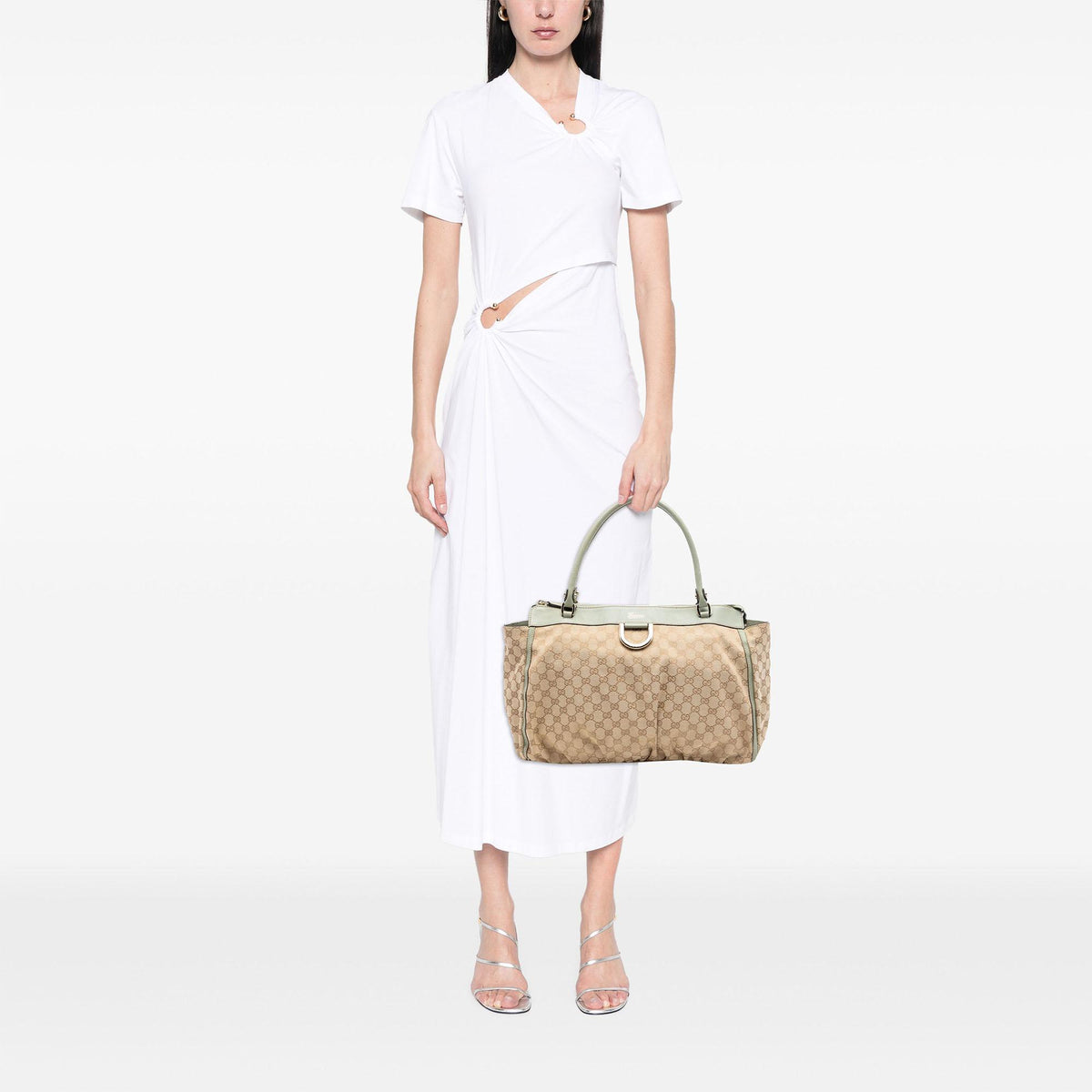Gucci GG Canvas Abbey D Ring Tote