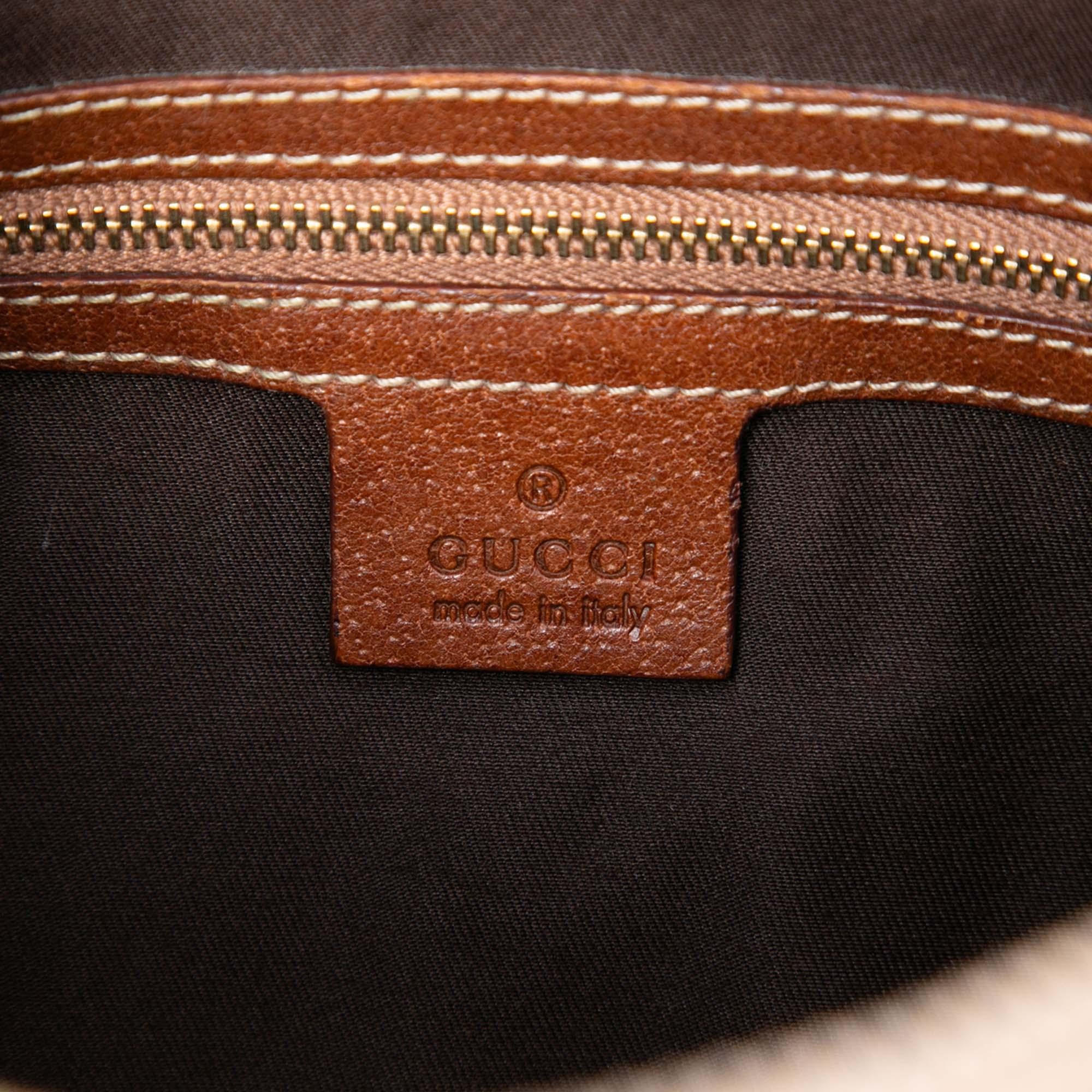 Gucci GG Canvas Bamboo Anita Handbag