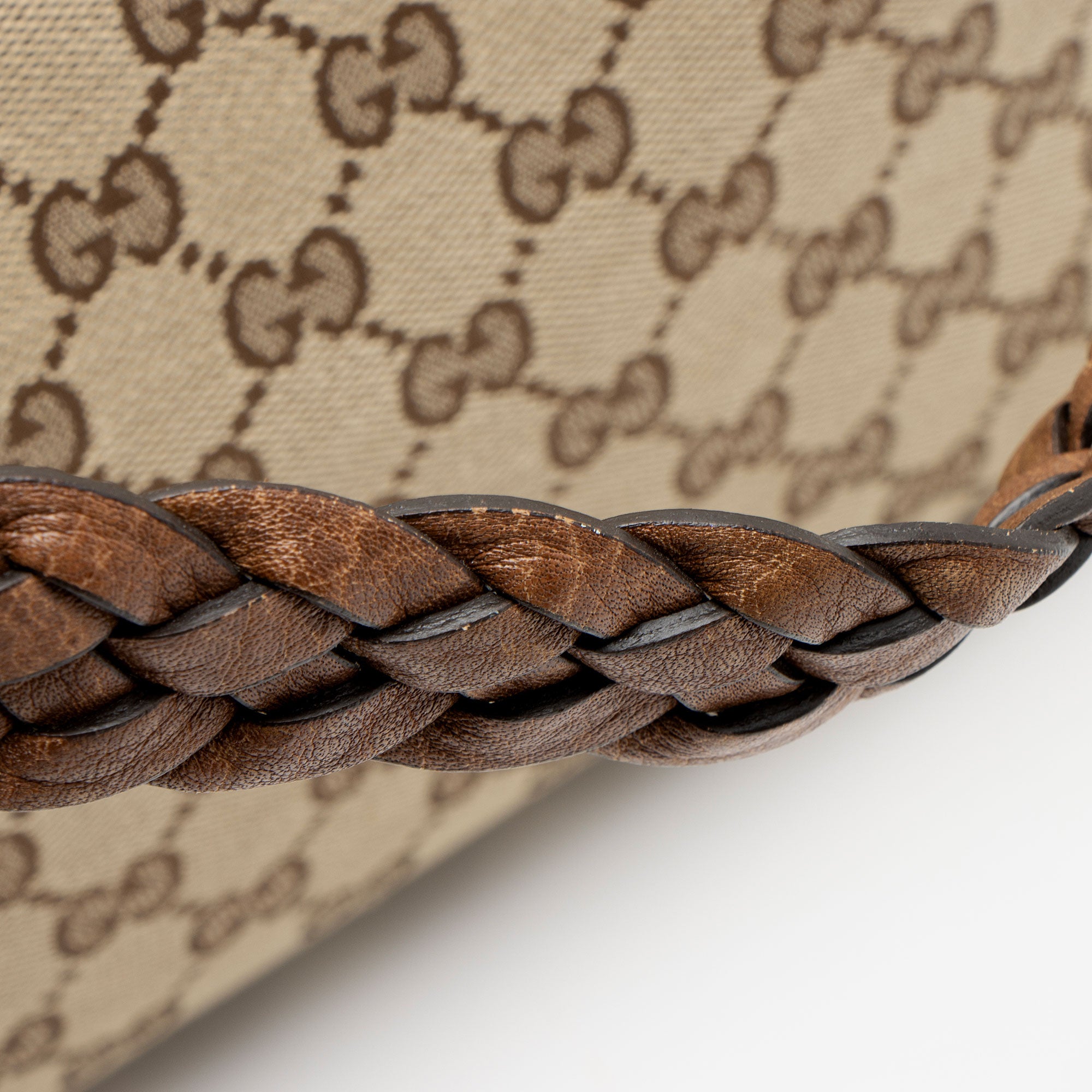 Gucci GG Canvas Bamboo Bar Medium Tote