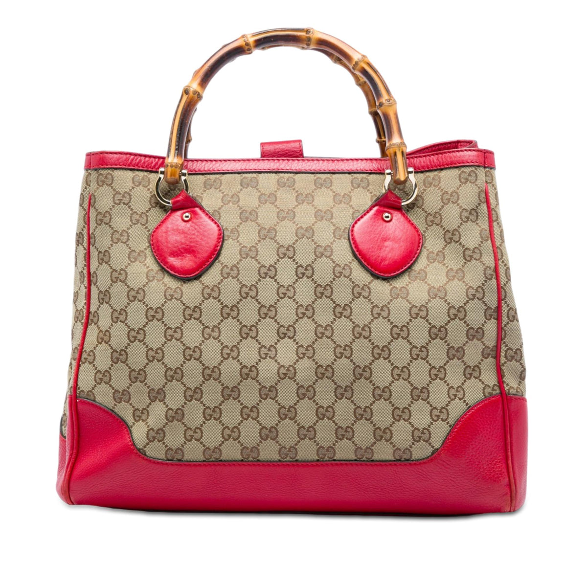 Gucci GG Canvas Bamboo Diana Tote