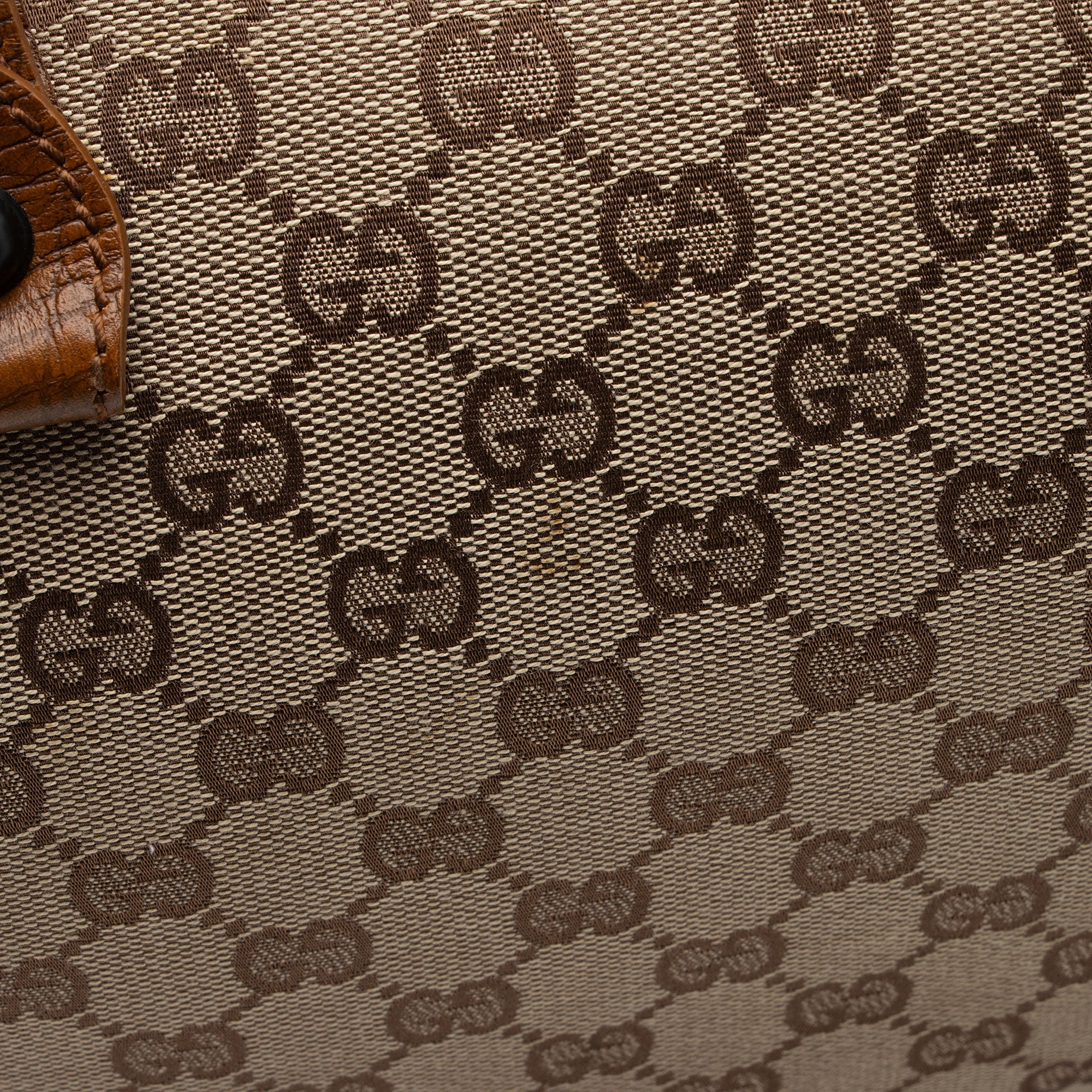 Gucci GG Canvas Bamboo Tote (SHF-a2g5Be)