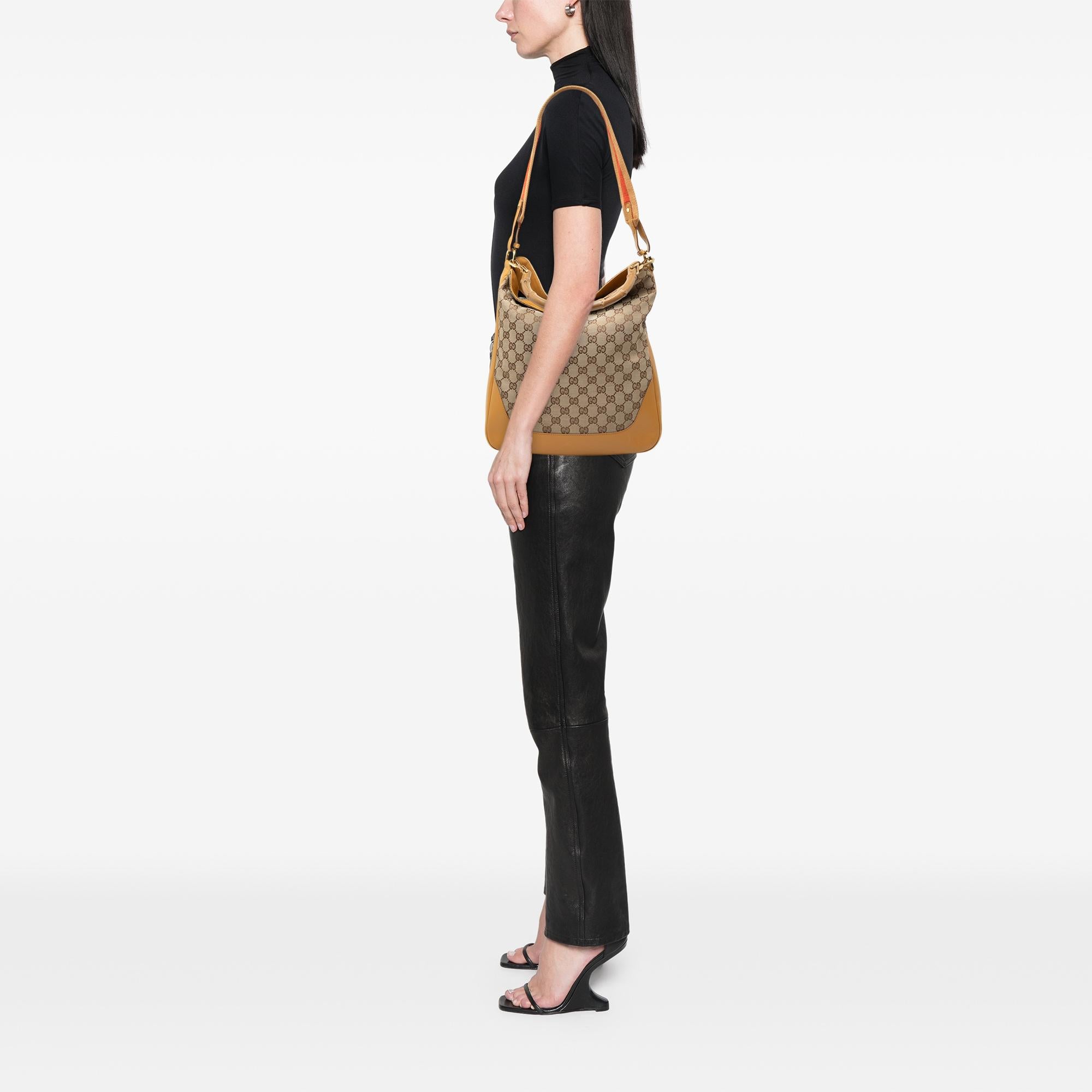 Gucci GG Canvas Bamboo Web Satchel