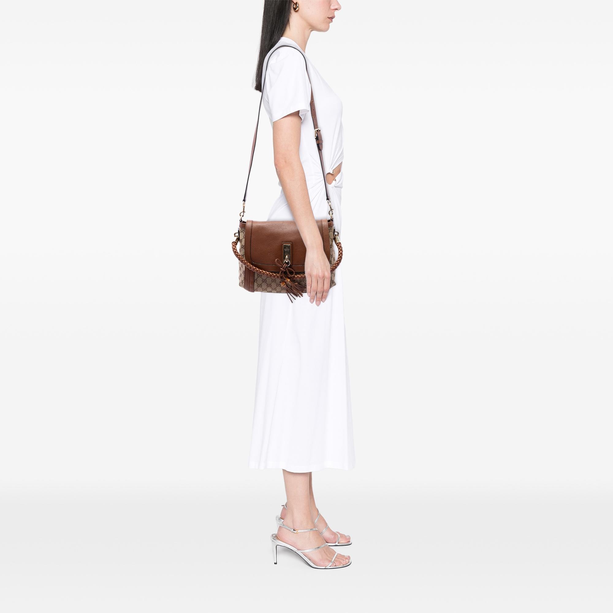 Gucci GG Canvas Bella Flap Satchel