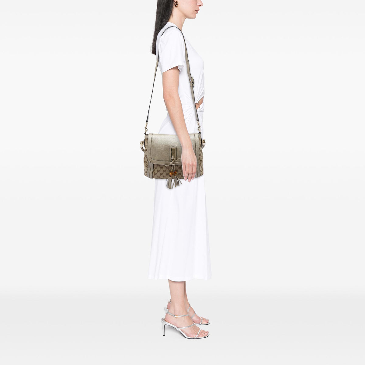 Gucci GG Canvas Bella Flap Satchel