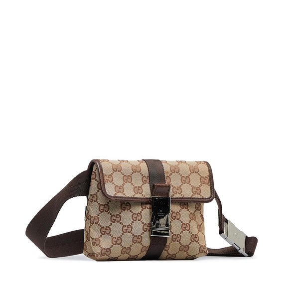 Gucci GG Canvas Belt Bag (SHG-fjvCjQ)