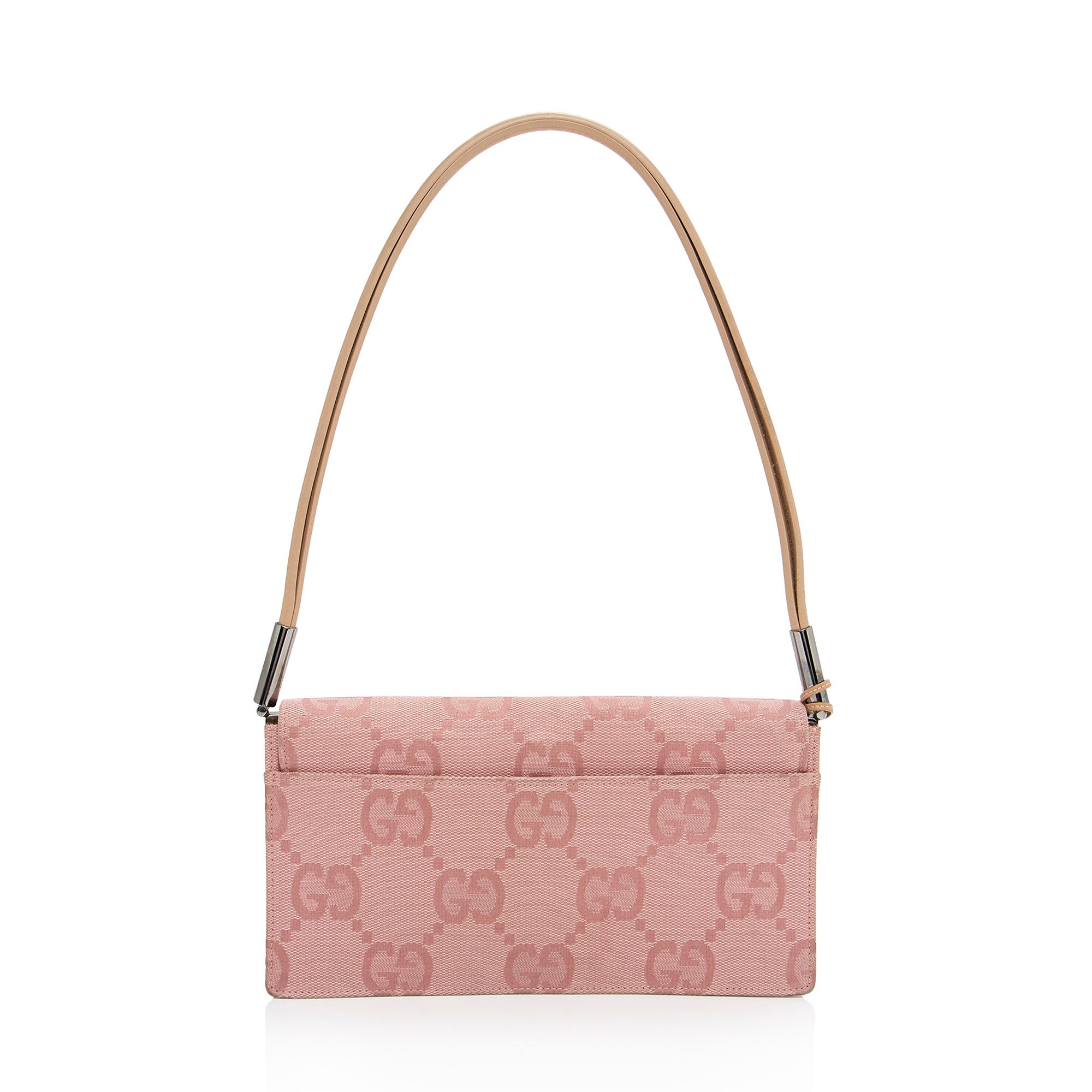 Gucci GG Canvas Charm Pochette Flap Bag (SHF-SXf0FO)