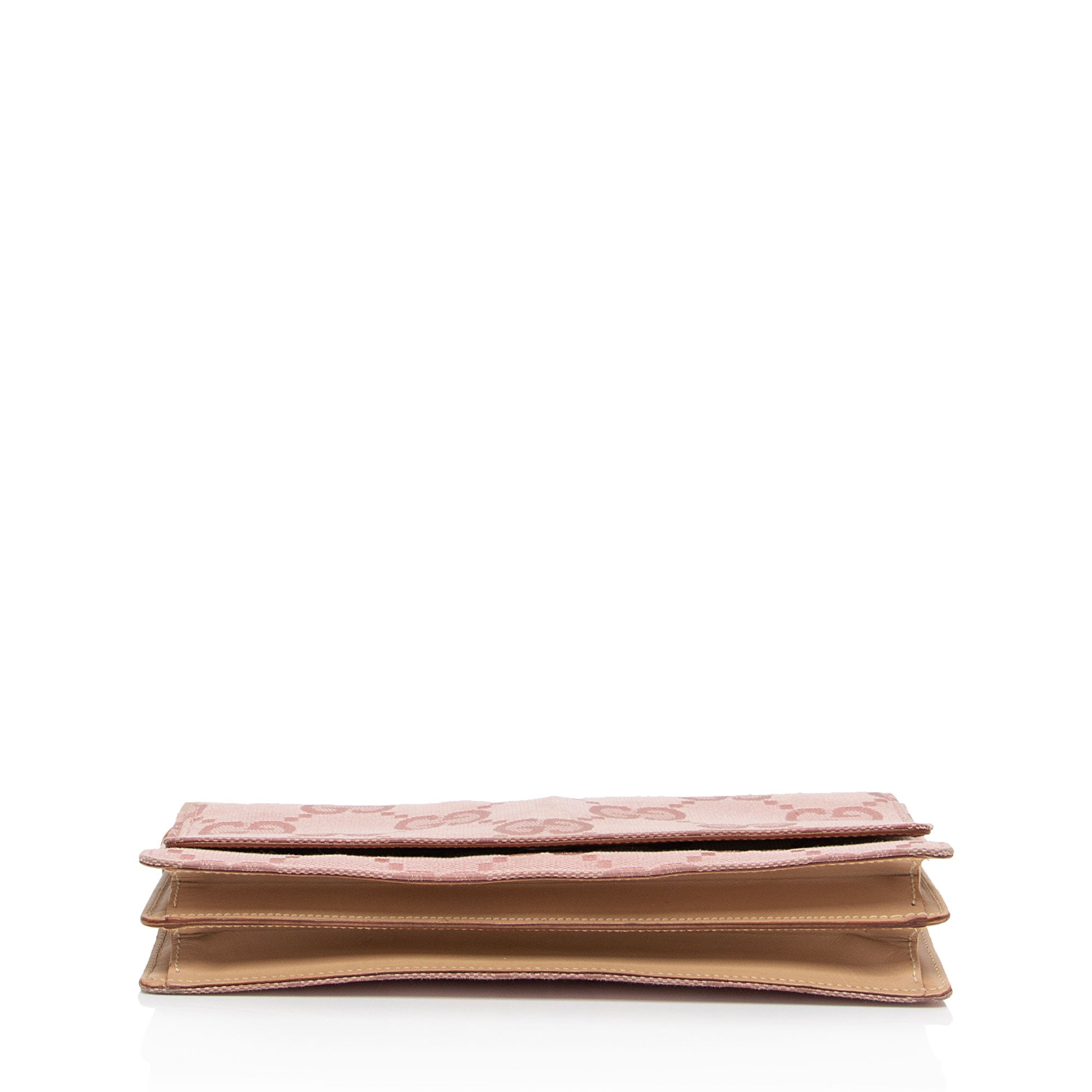 Gucci GG Canvas Charm Pochette Flap Bag (SHF-SXf0FO)