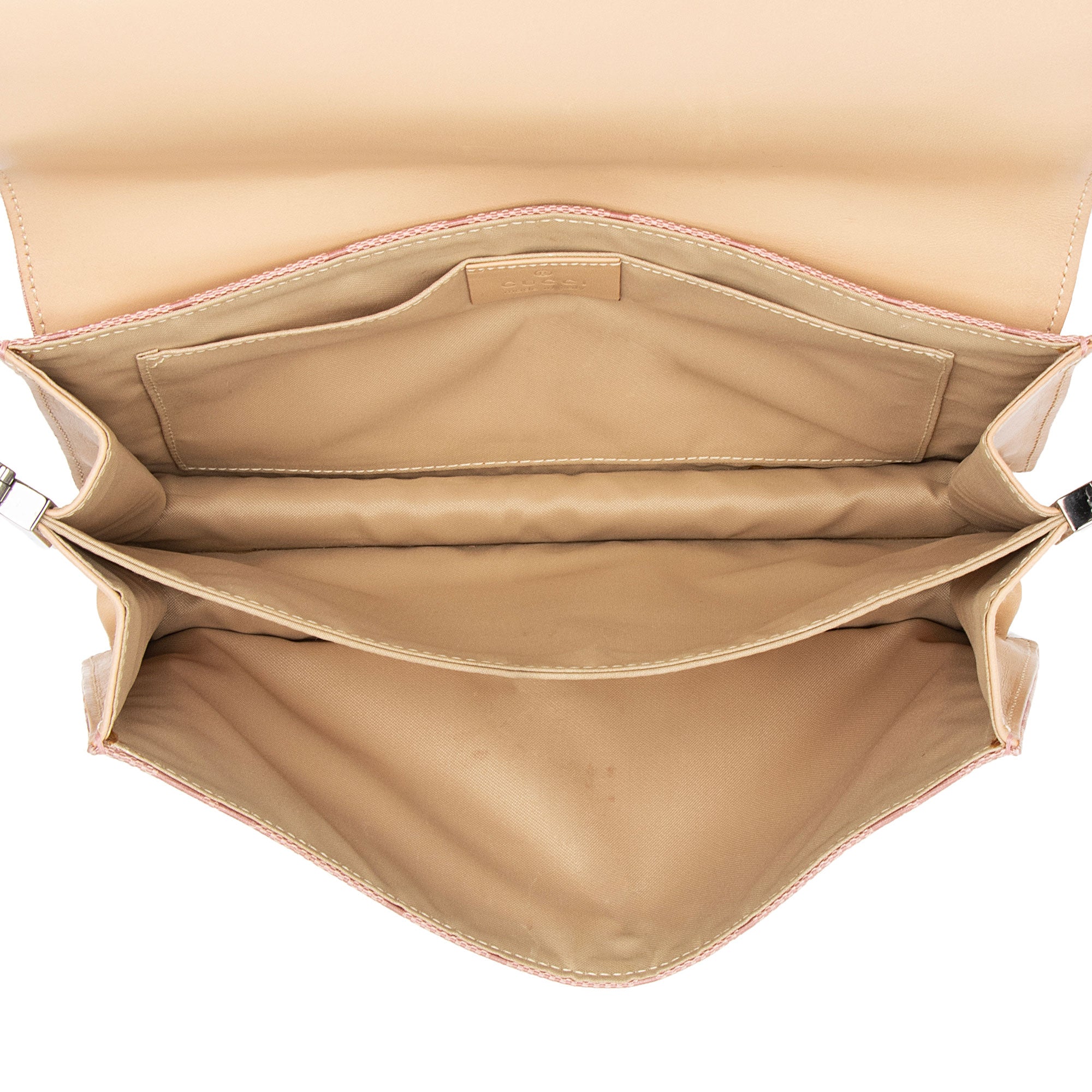 Gucci GG Canvas Charm Pochette Flap Bag (SHF-SXf0FO)