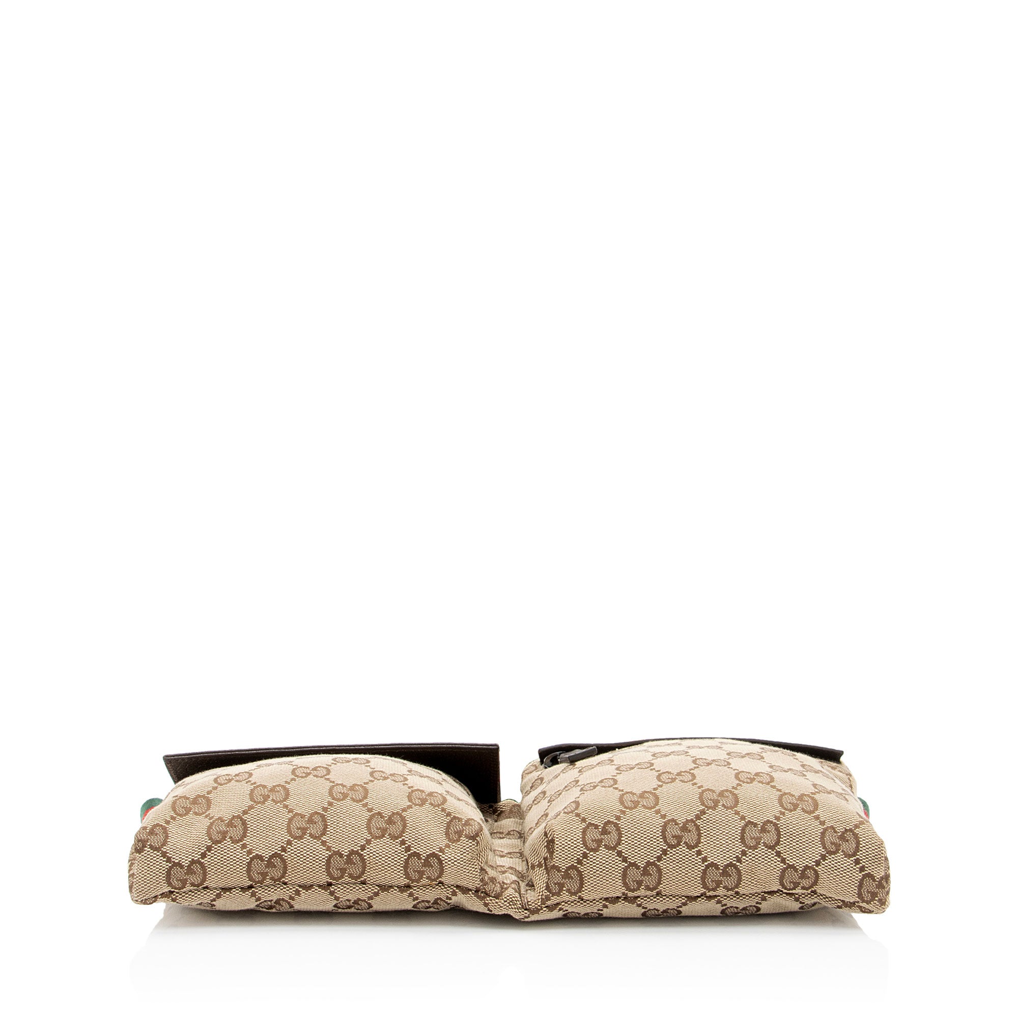 Gucci GG Canvas Double Pocket Belt Bag (SHF-Z0mmJ4)