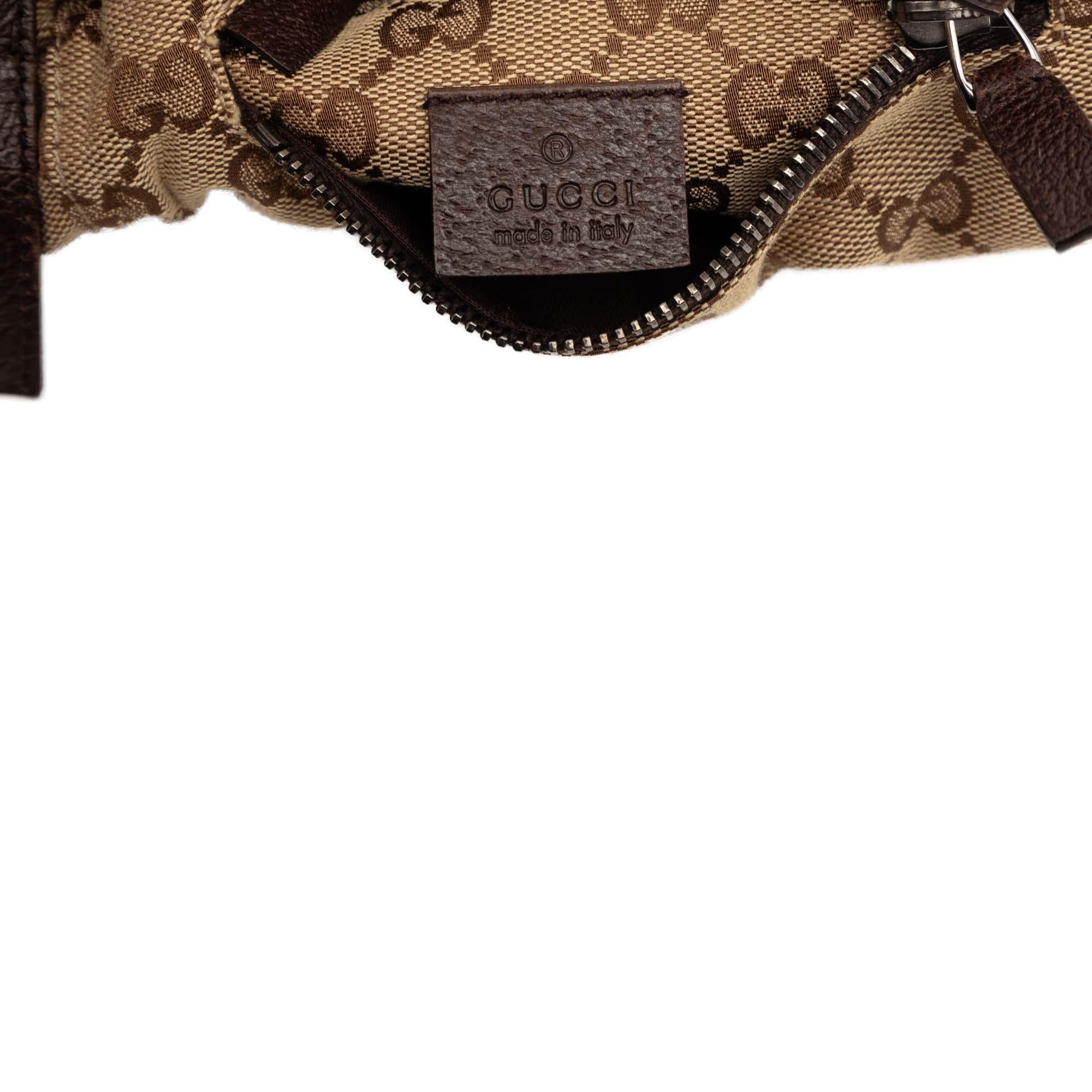 Gucci GG Canvas Double Pocket Belt Bag