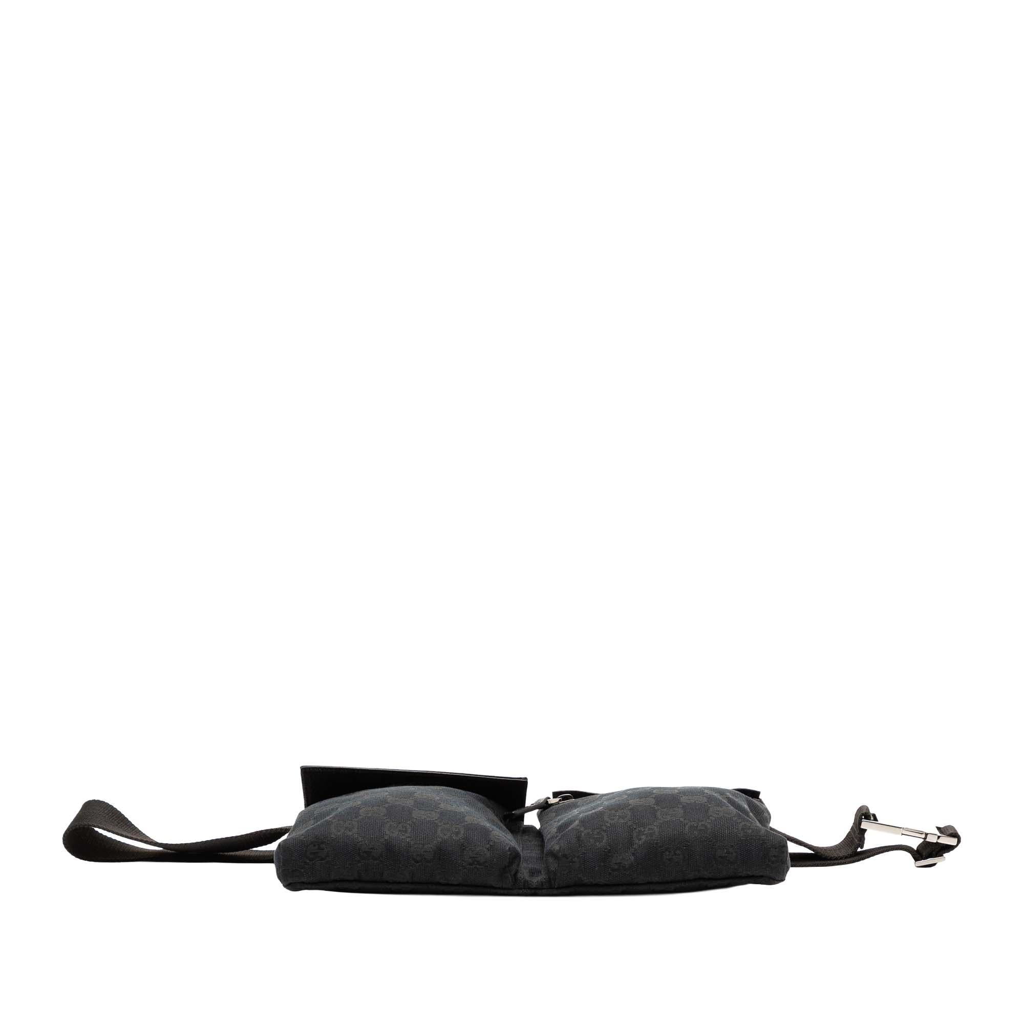 Gucci GG Canvas Double Pocket Belt Bag