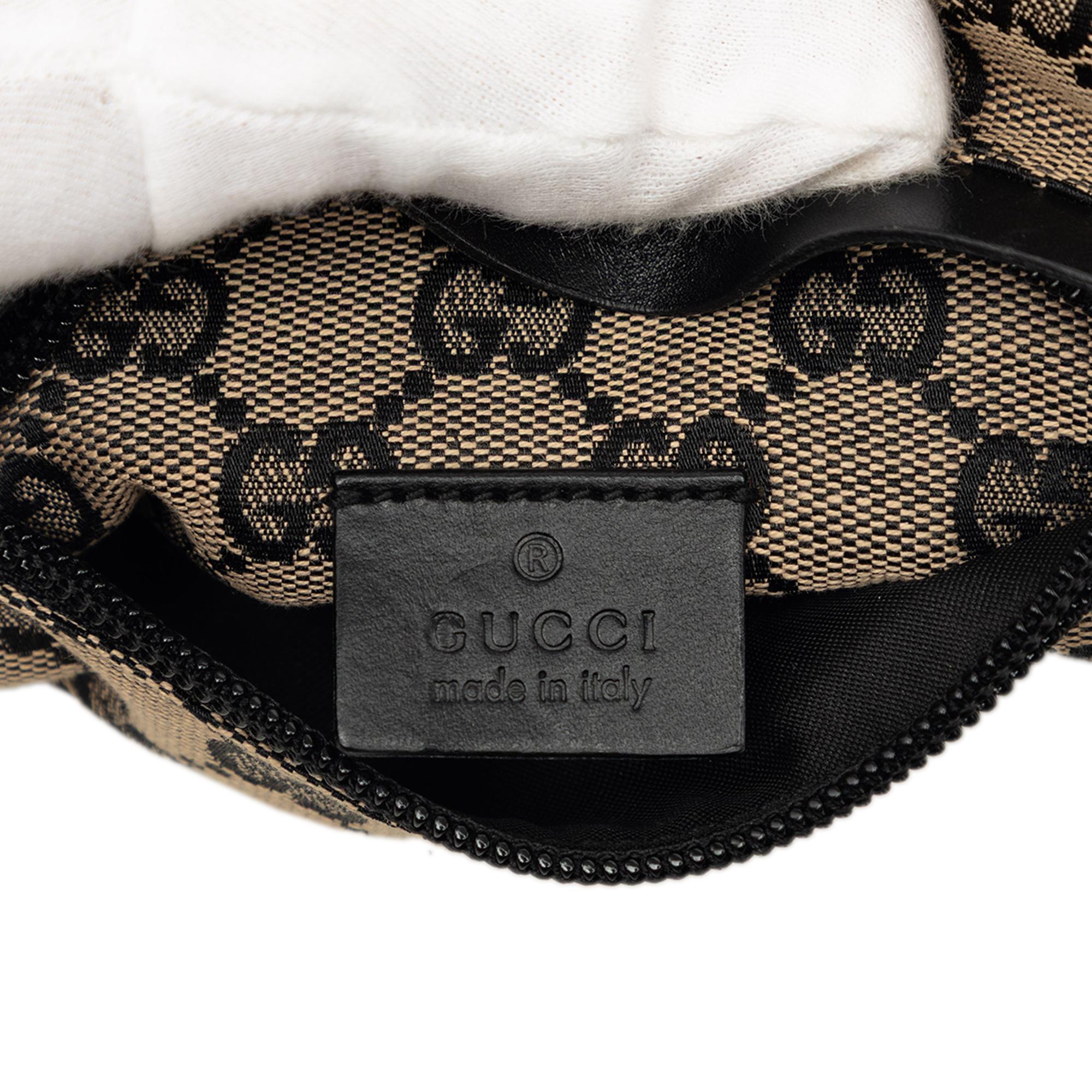 Gucci GG Canvas Double Pocket Belt Bag