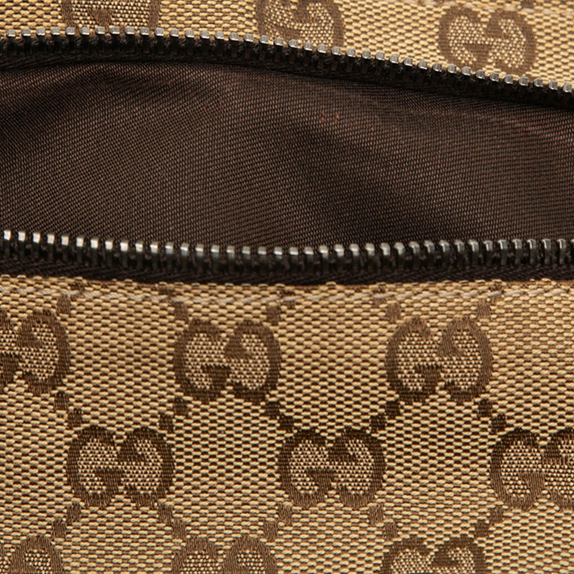 Gucci GG Canvas Double Pocket Belt Bag