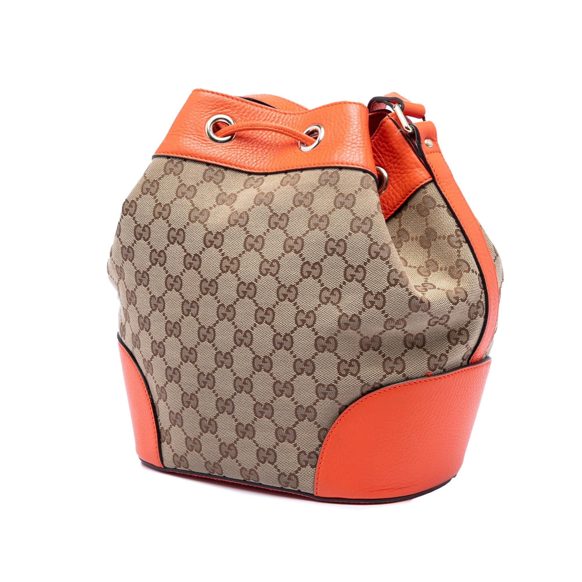 Gucci GG Canvas Drawstring Bucket Bag