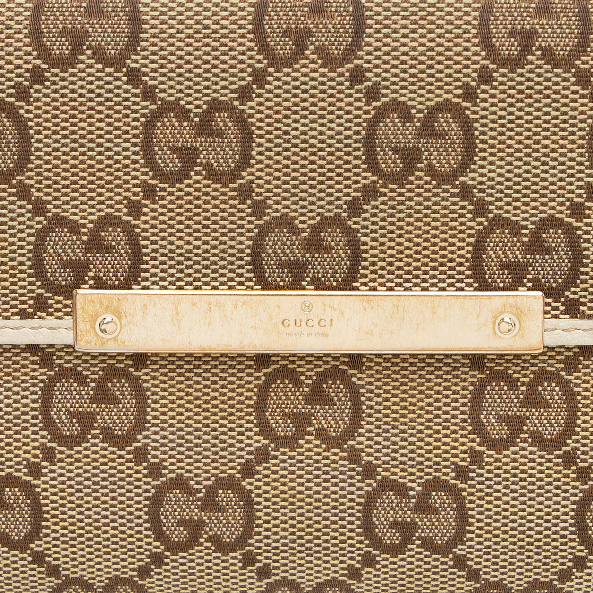 Gucci GG Canvas Flap Continental Wallet