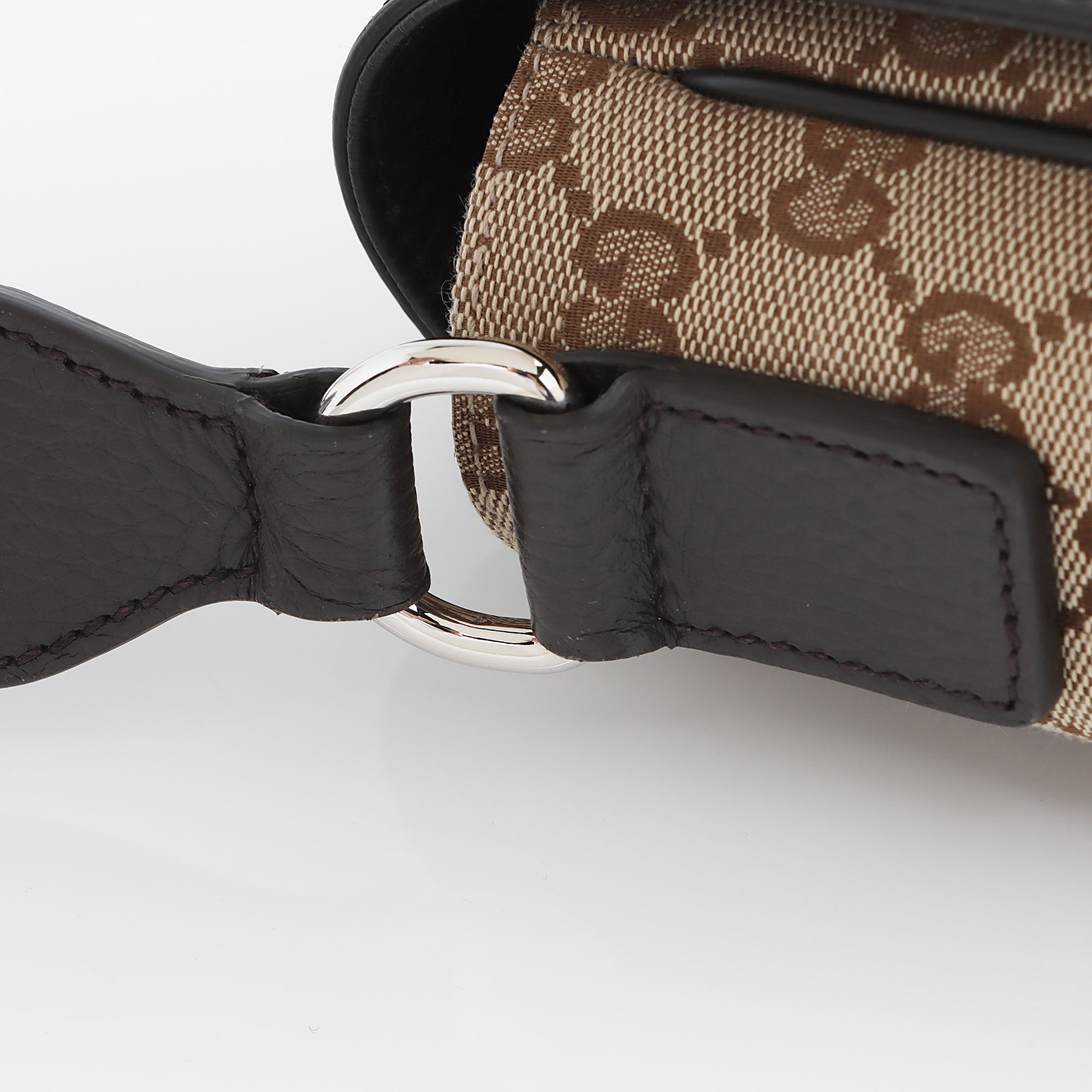 Gucci GG Canvas Flap Messenger Bag (SHF-1QqxVk)