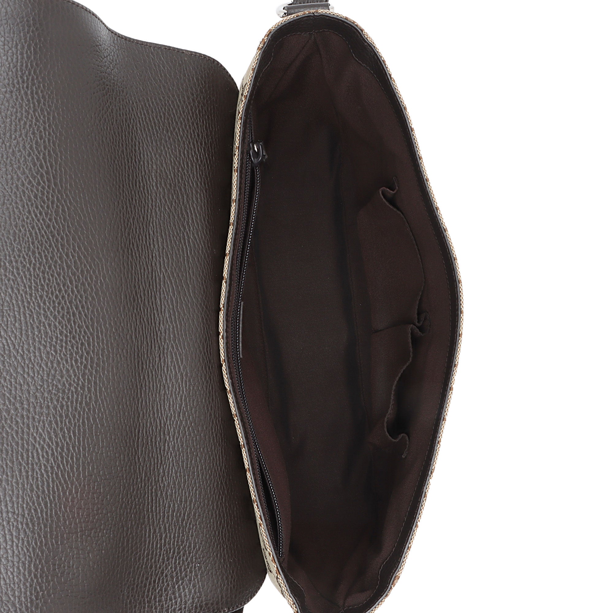 Gucci GG Canvas Flap Messenger Bag (SHF-1QqxVk)