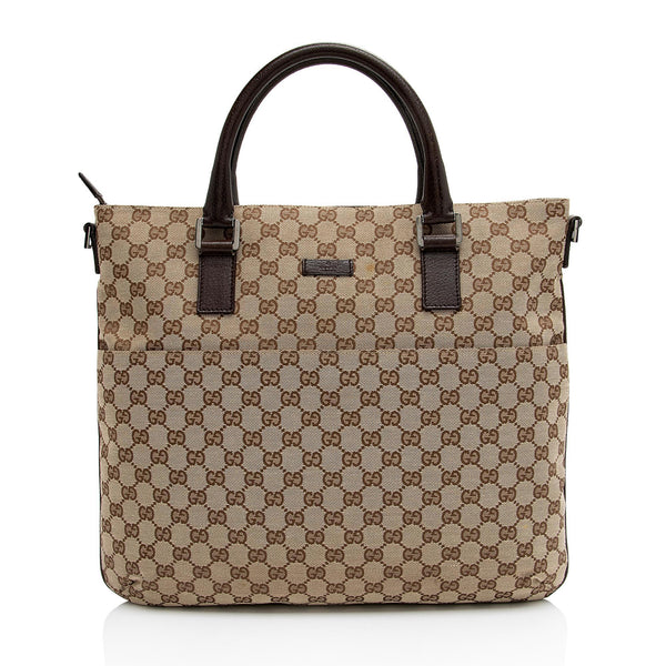 Gucci GG Canvas Front Pocket Convertible Large Tote (SHF-DbPq0d) – LuxeDH