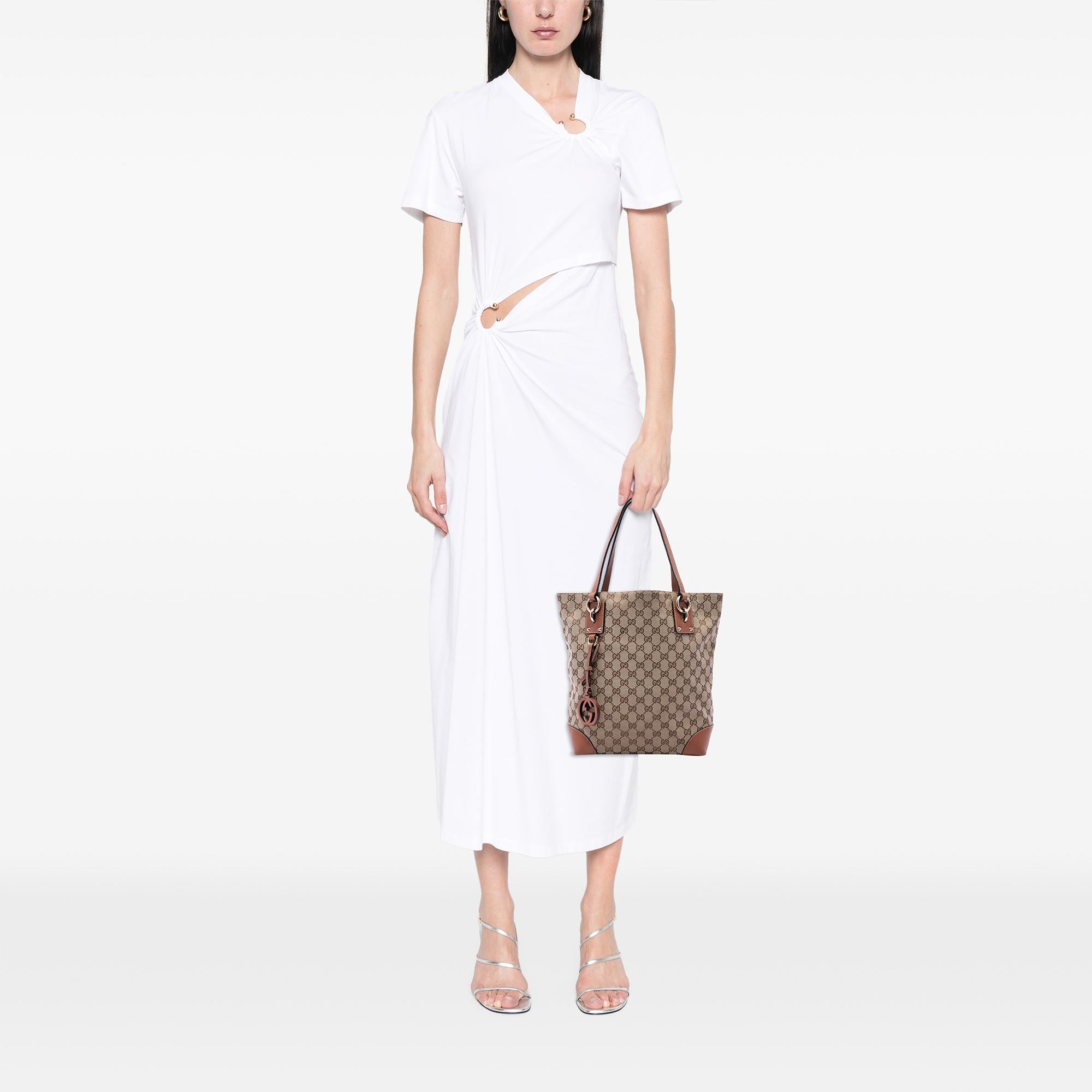 Gucci GG Canvas GG Charm Tote
