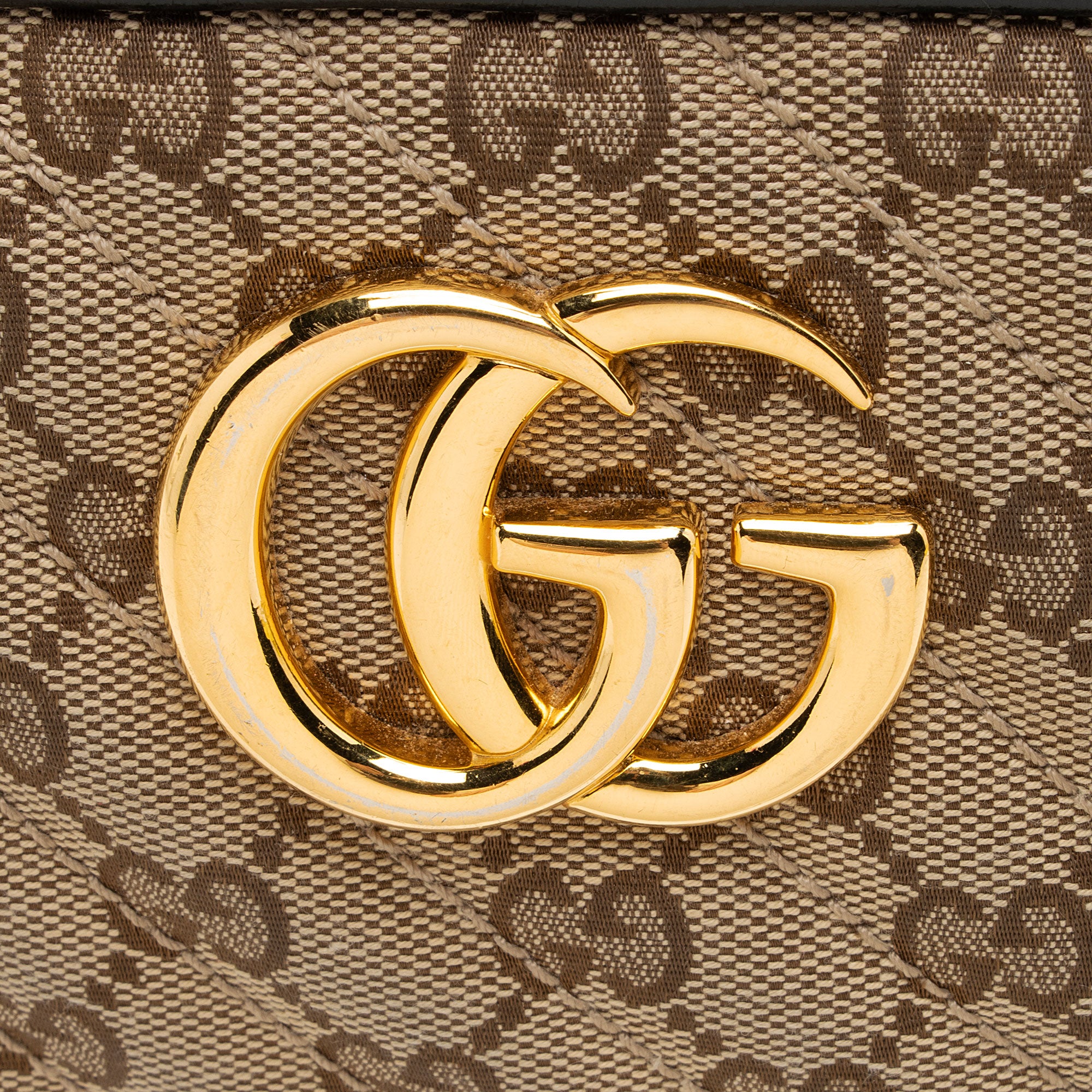Gucci GG Canvas GG Marmont Small Shoulder Bag (SHF-09Q1ec)