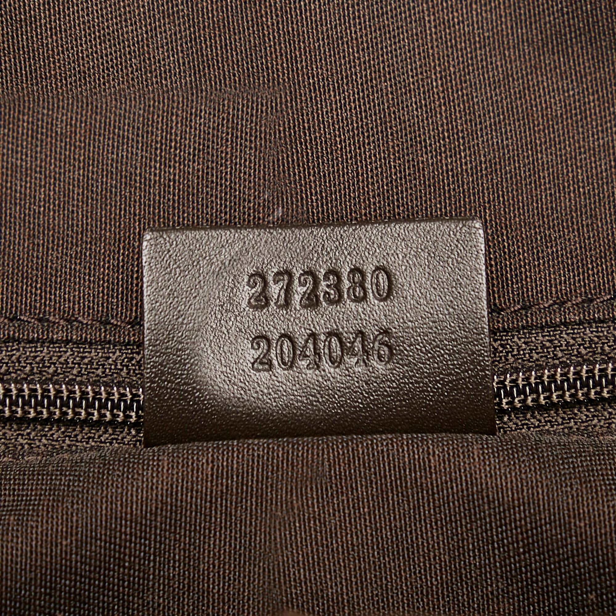 Gucci GG Canvas Half Moon Crossbody (SHG-37361)